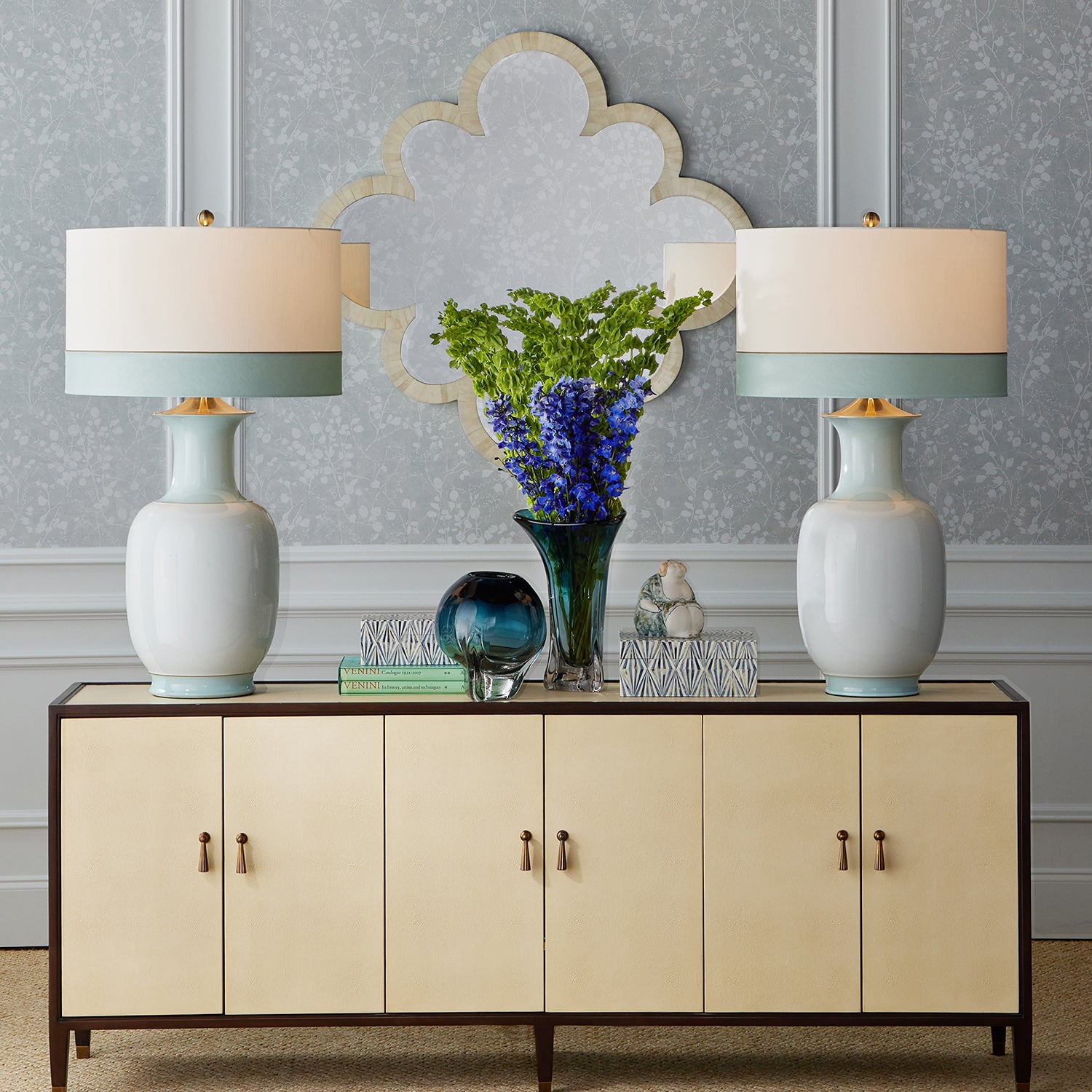 Currey & Co Evie Large Shagreen Credenza