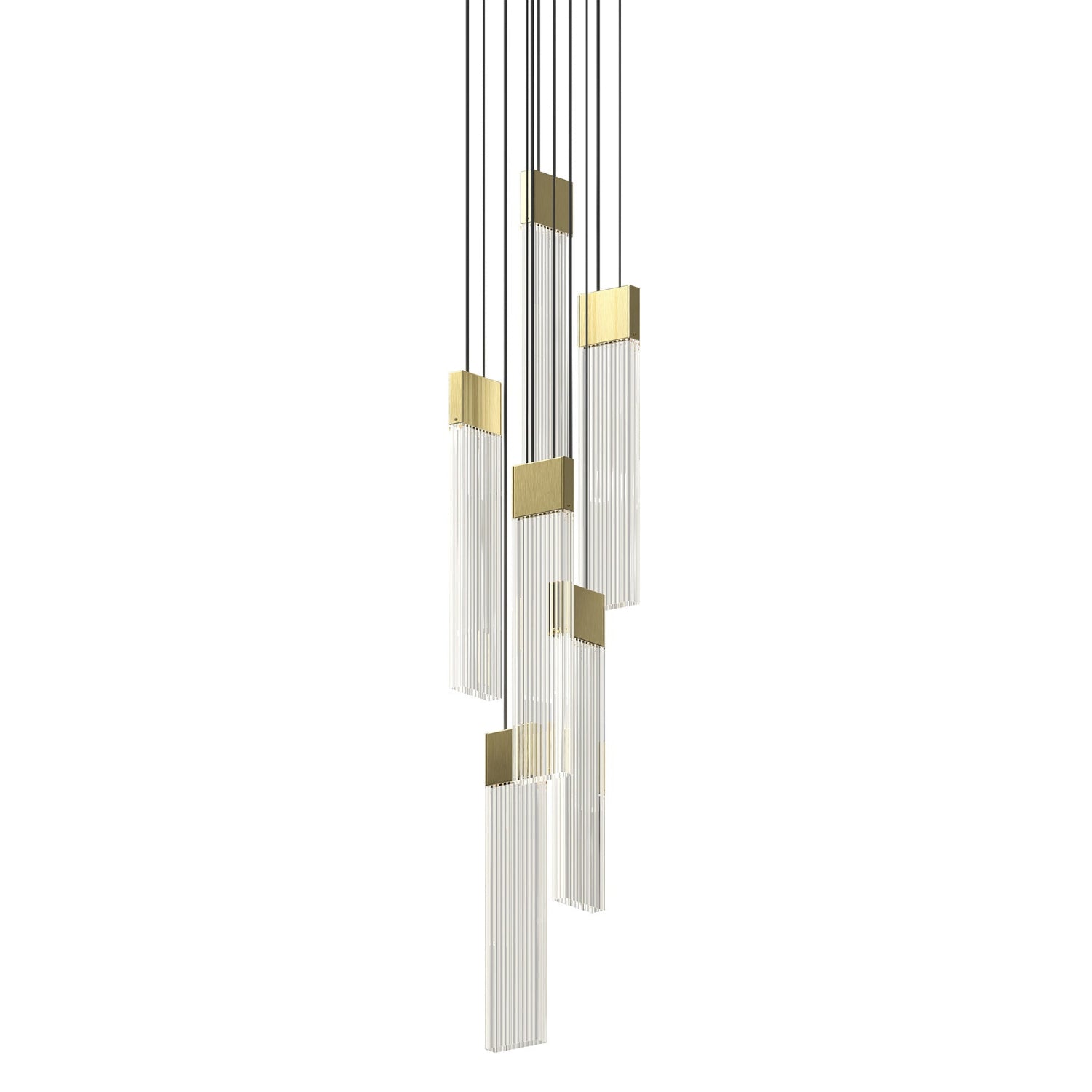 Sonneman V Panels Brass 3095.14 Pendant