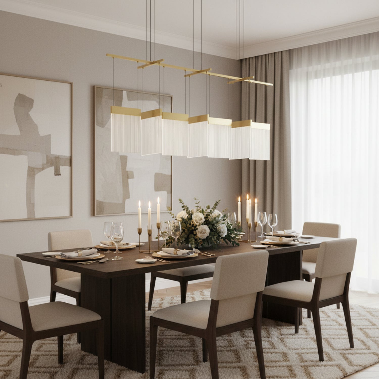Sonneman V Panels Brass 3096.14 Pendant