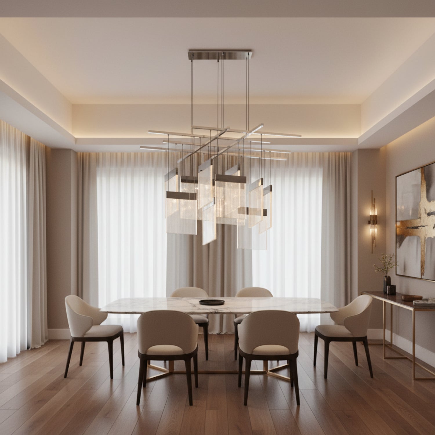 Sonneman V Panels Polished Chrome 3097.01 Pendant