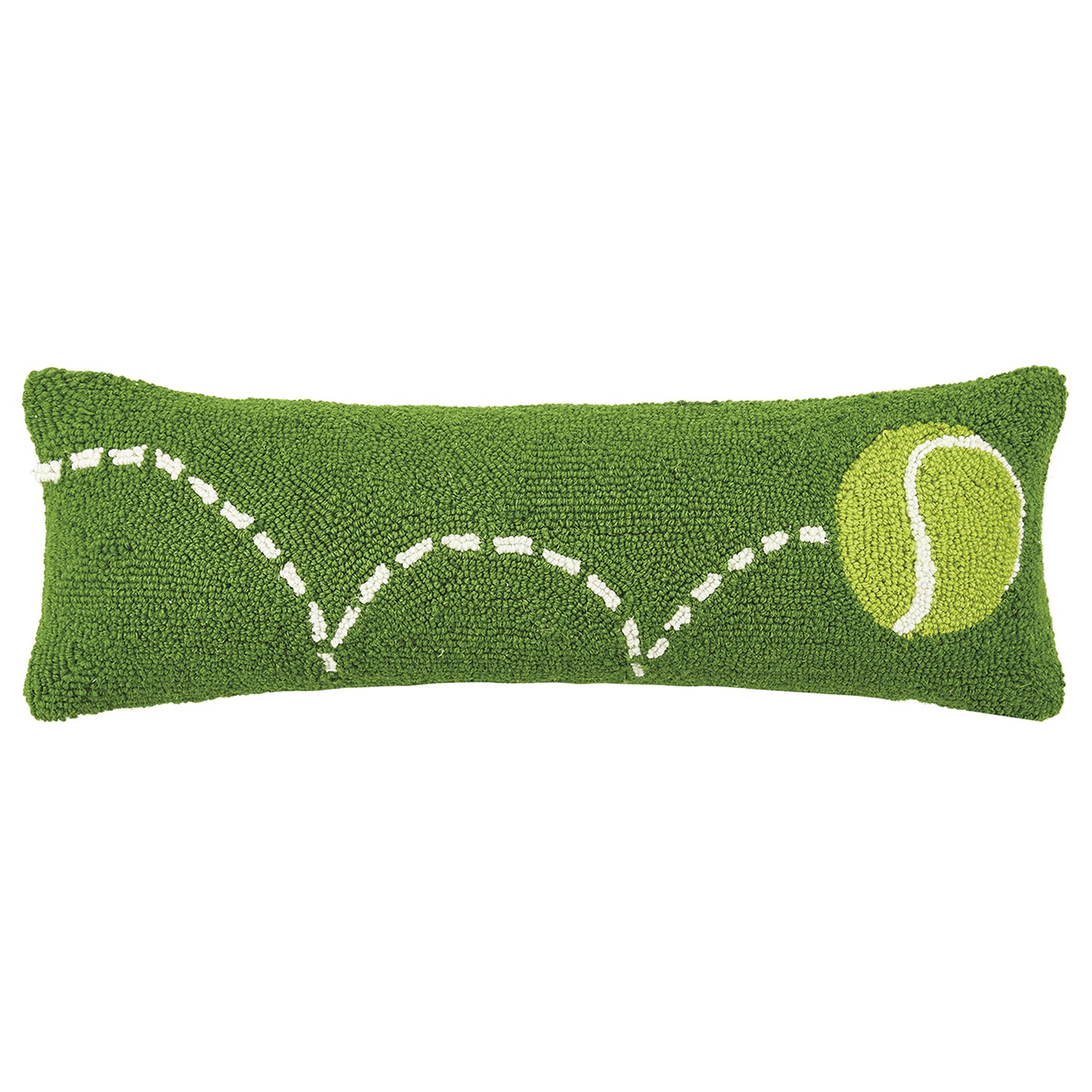 Bouncing Tennis Ball Hook Throw Pillow