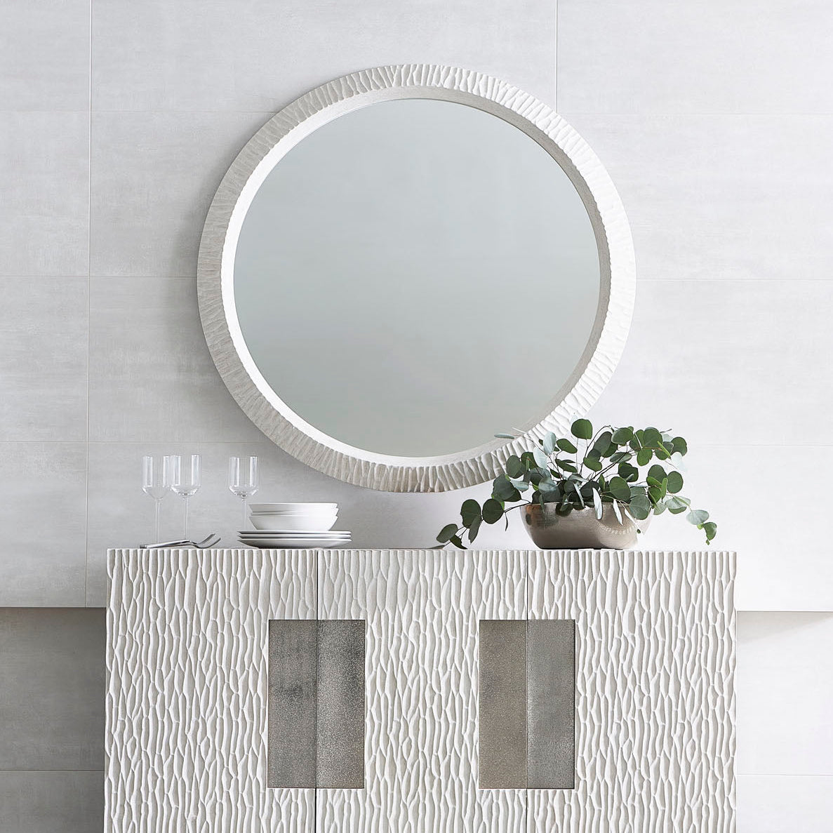 Bernhardt Solaria Round Mirror