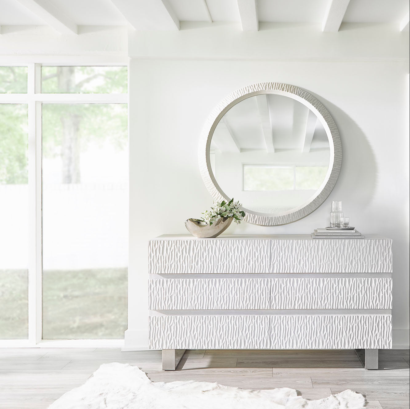 Bernhardt Solaria Round Mirror