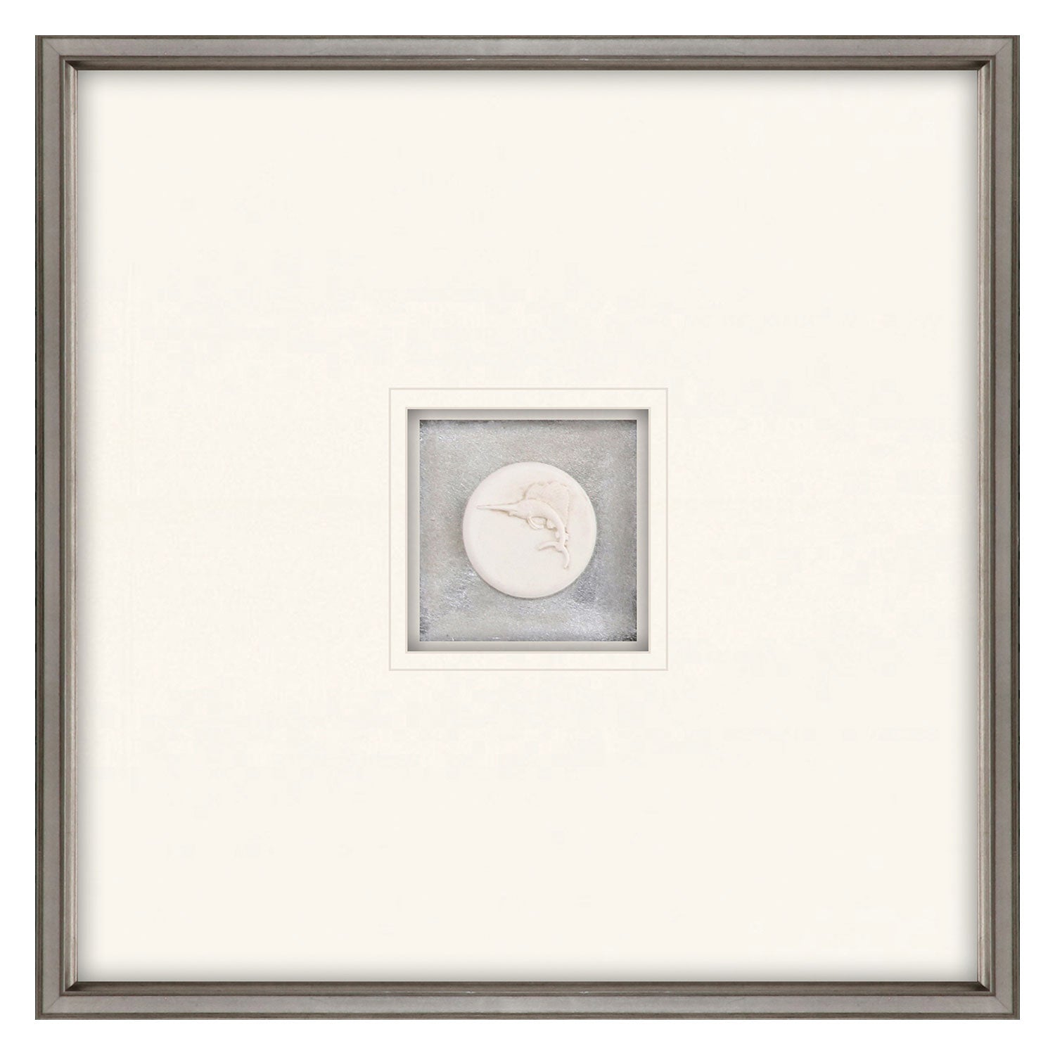 Inspire Studio Swordfish Intaglio Mixed Media Framed Art