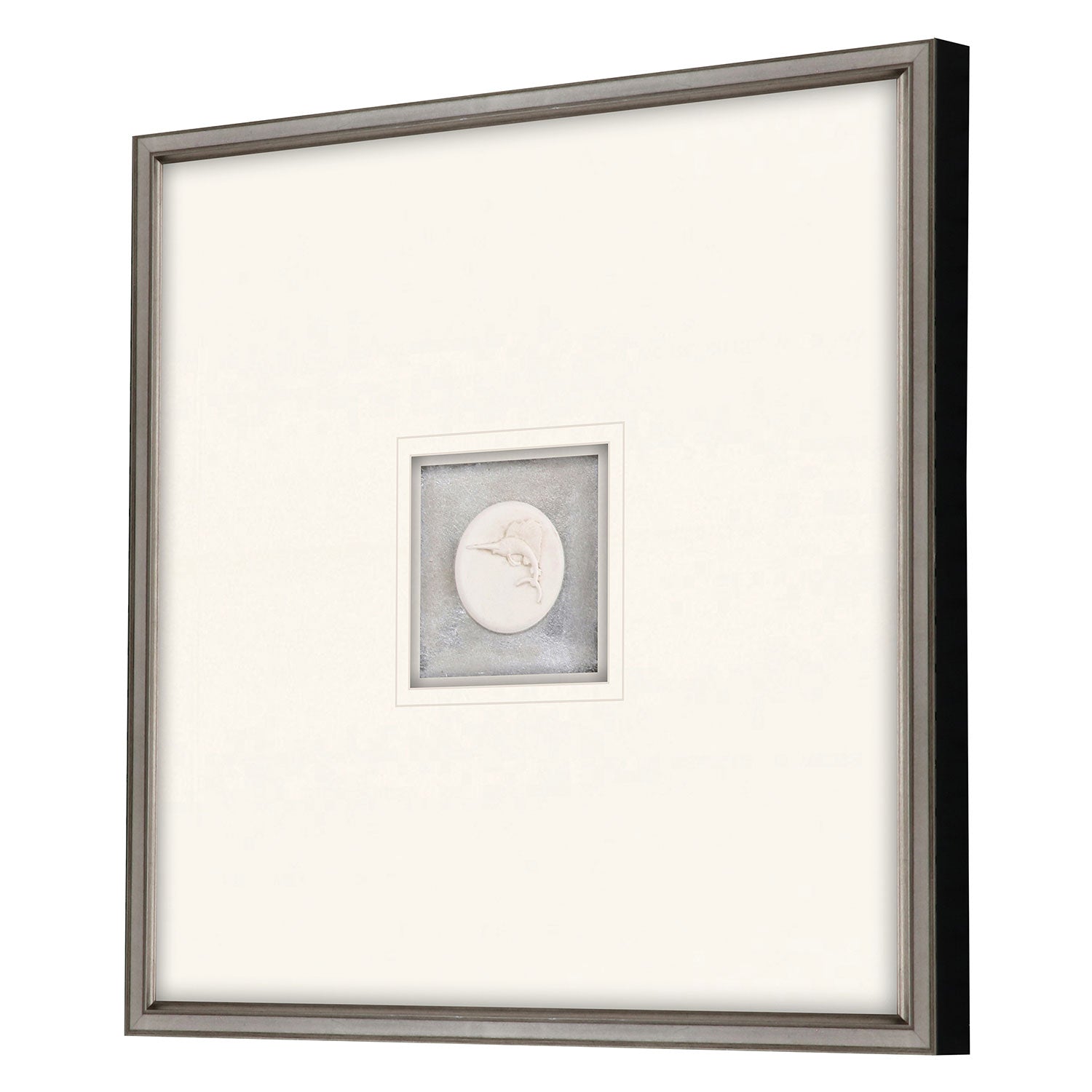 Inspire Studio Swordfish Intaglio Mixed Media Framed Art