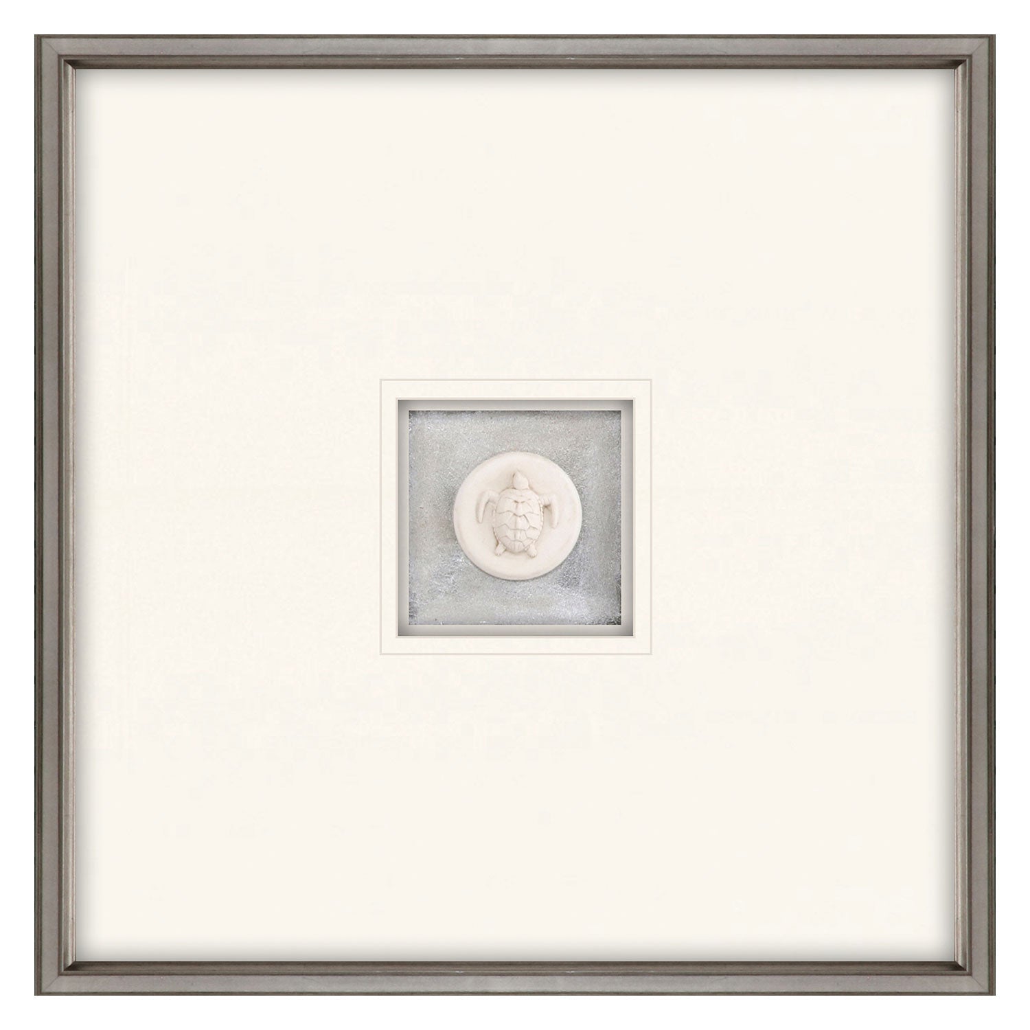 Inspire Studio Turtle Intaglio Mixed Media Framed Art