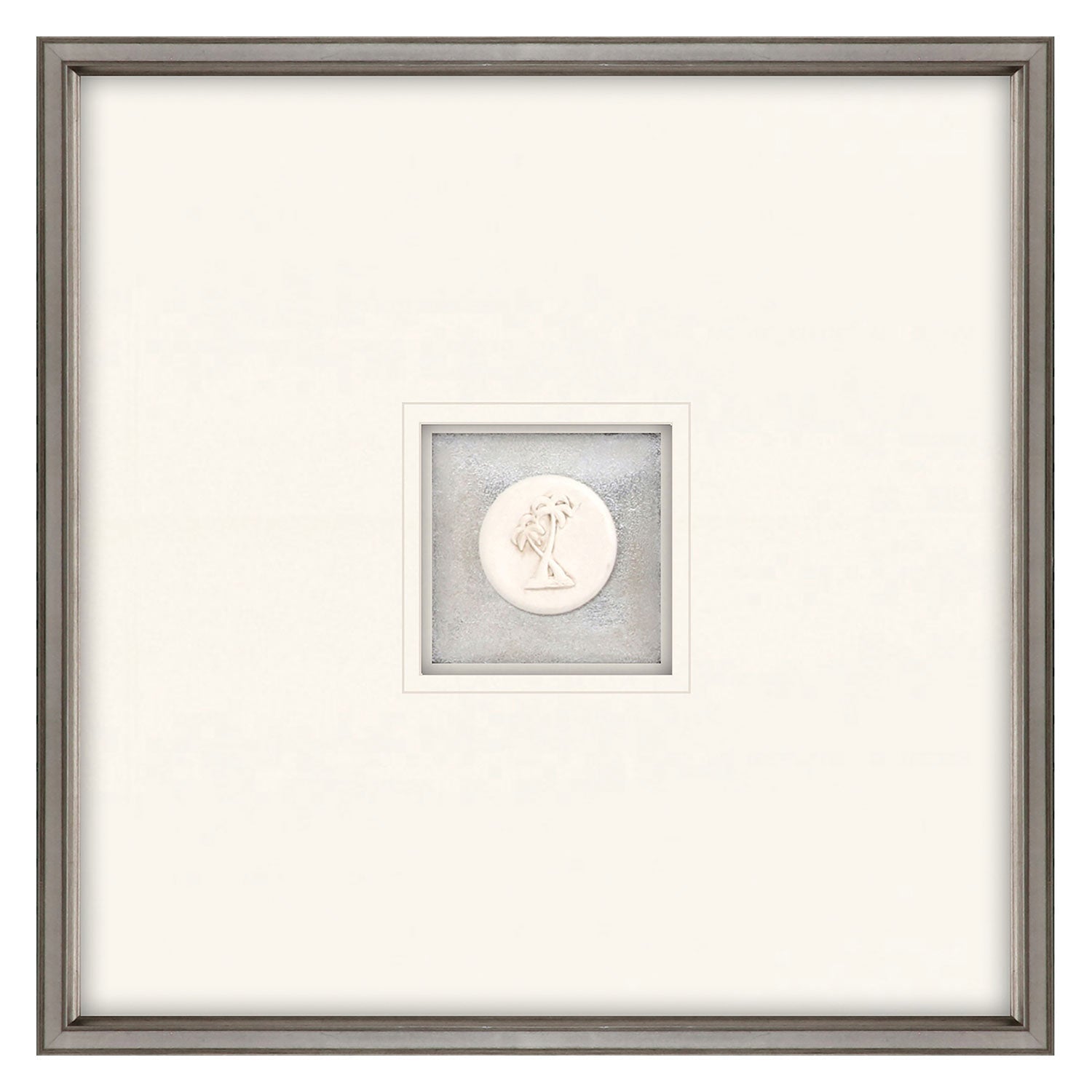 Inspire Studio Palm Trees Intaglio Mixed Media Framed Art