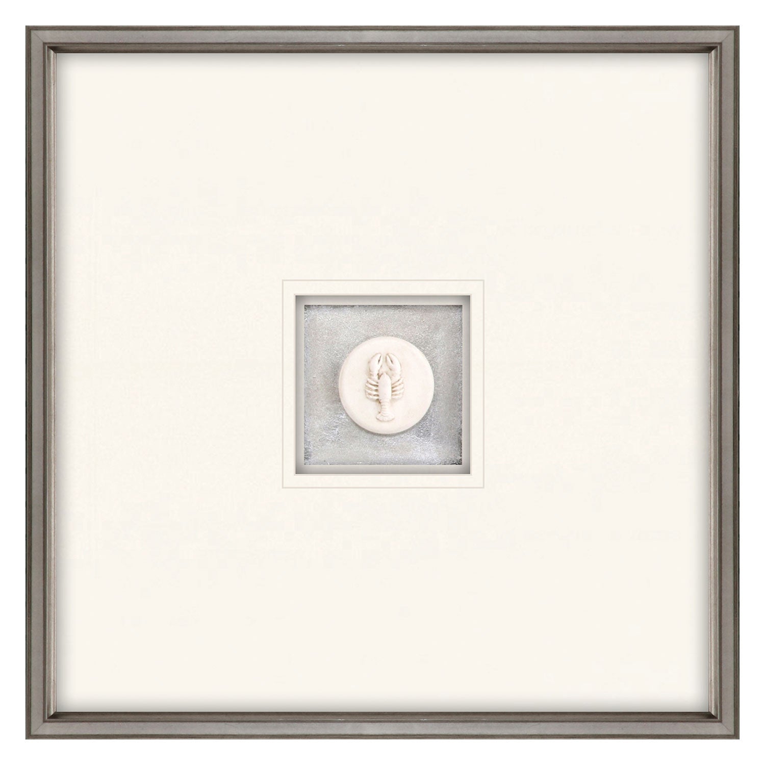 Inspire Studio Lobster Intaglio Mixed Media Framed Art