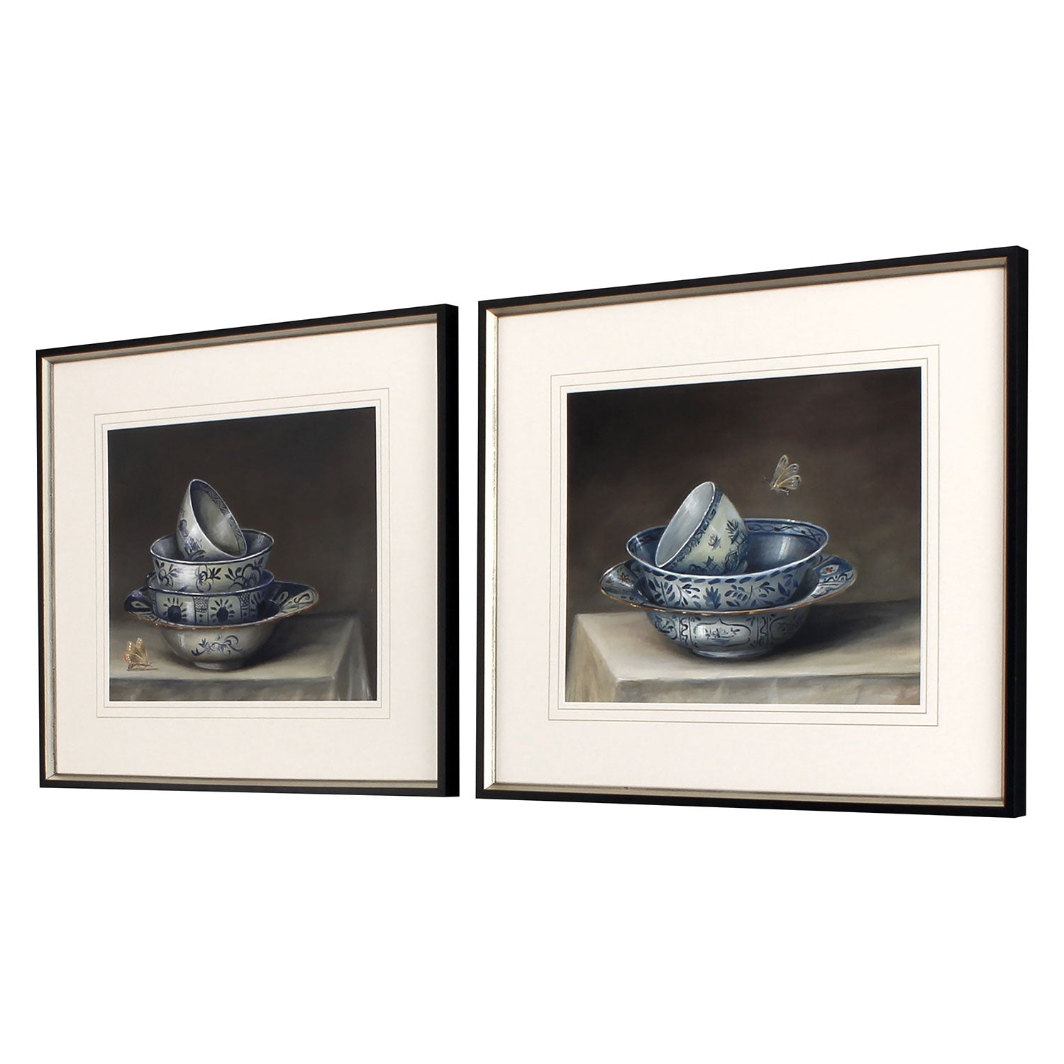Roberts Traditional Bowl Giclee Framed Art Set of 2