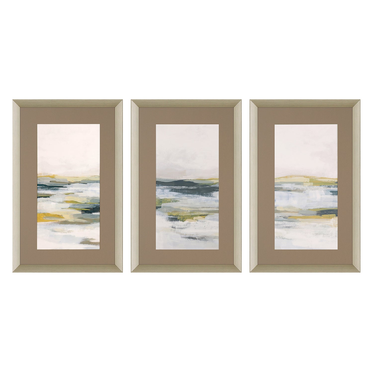Vess Ochre Vista Framed Art Set of 3