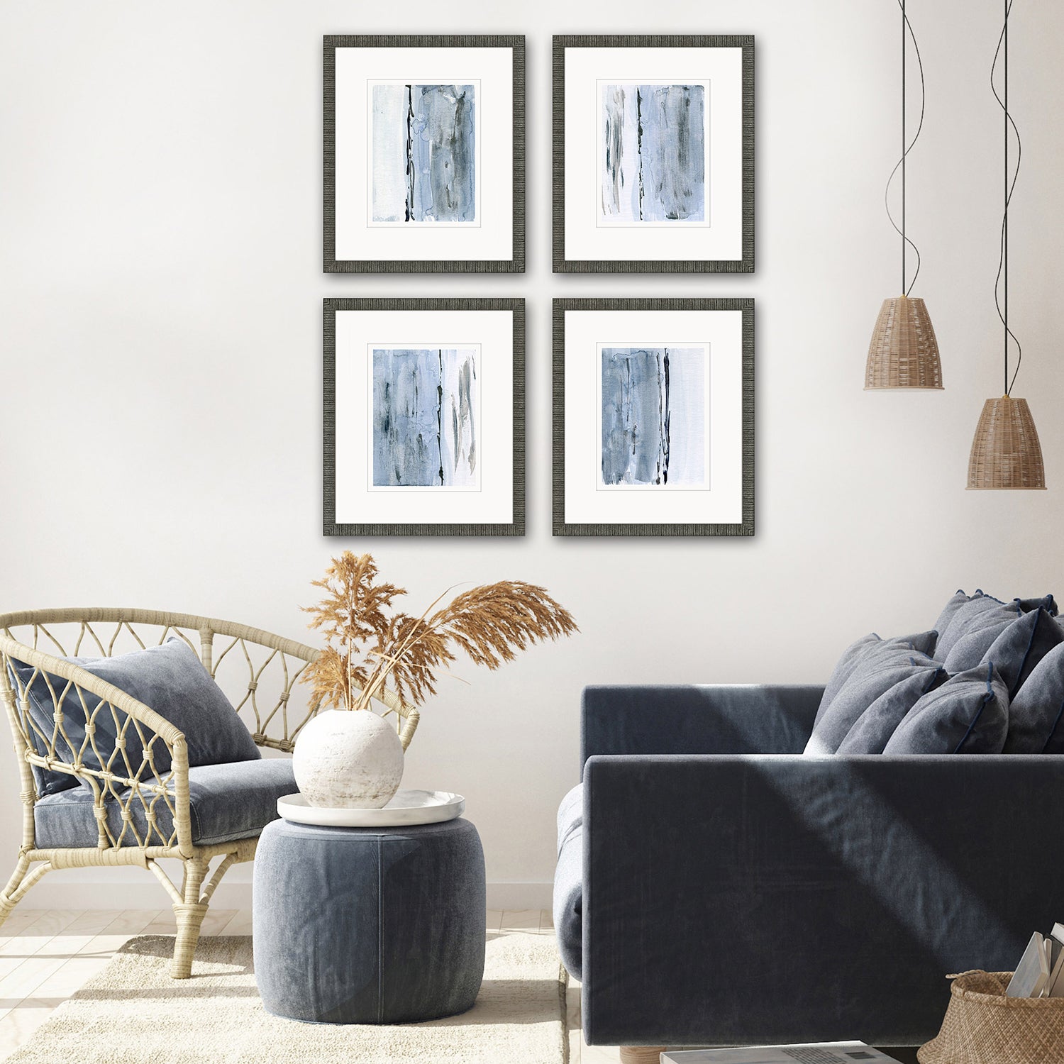 Inspire Studio At the Dawn Framed Art Set of 4
