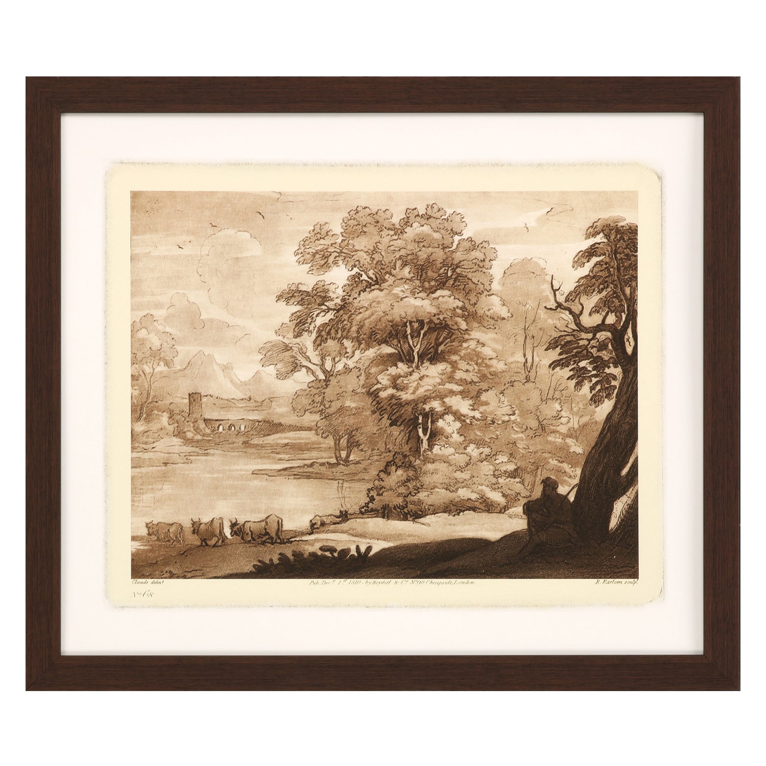 Lorrain Pastoral Landscape I Framed Art