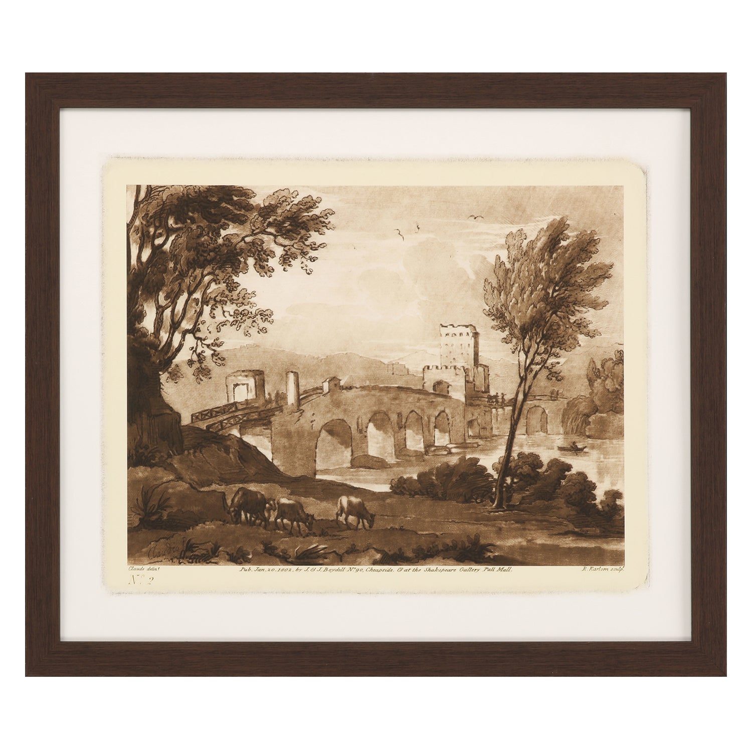 Lorrain Pastoral Landscape II Framed Art