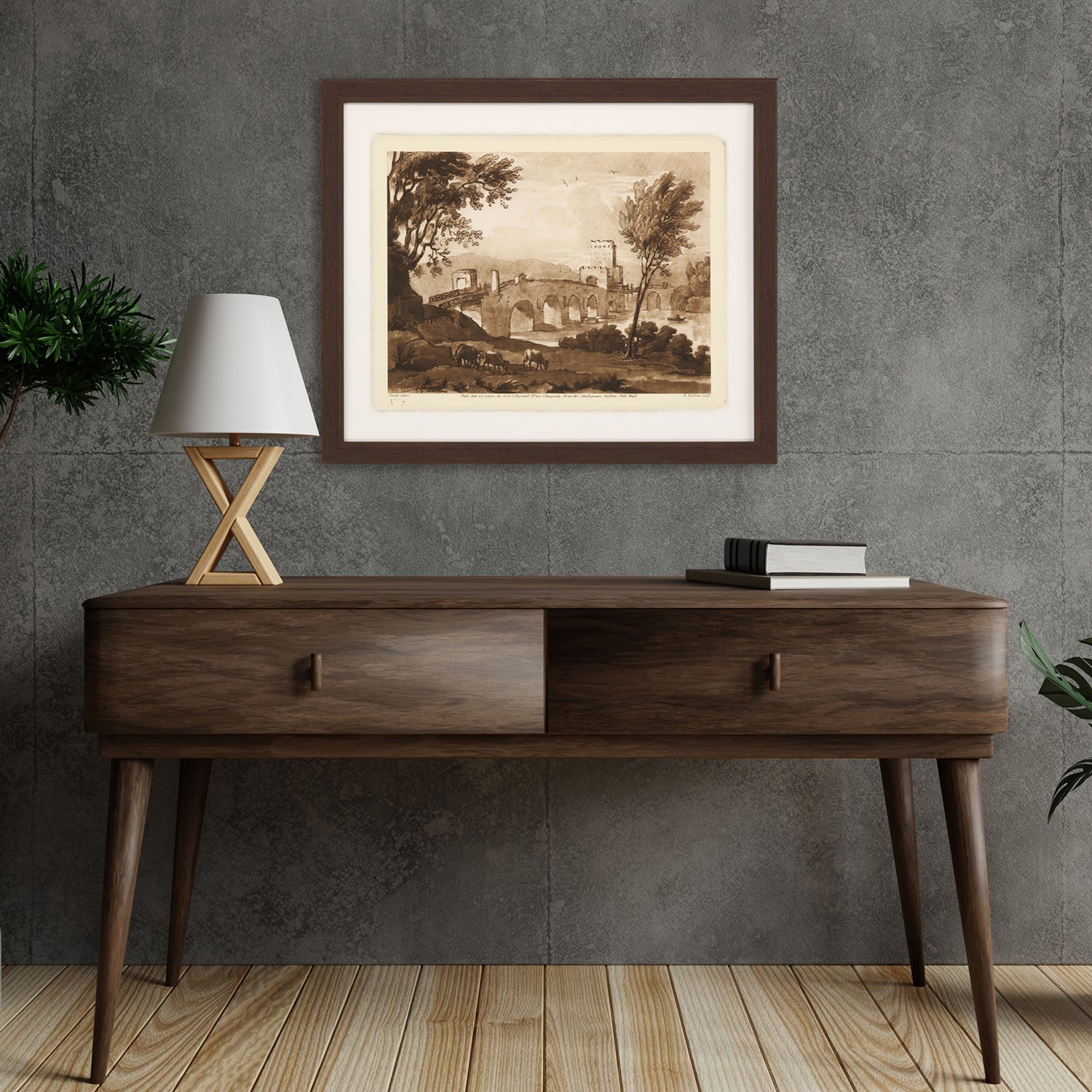 Lorrain Pastoral Landscape II Framed Art