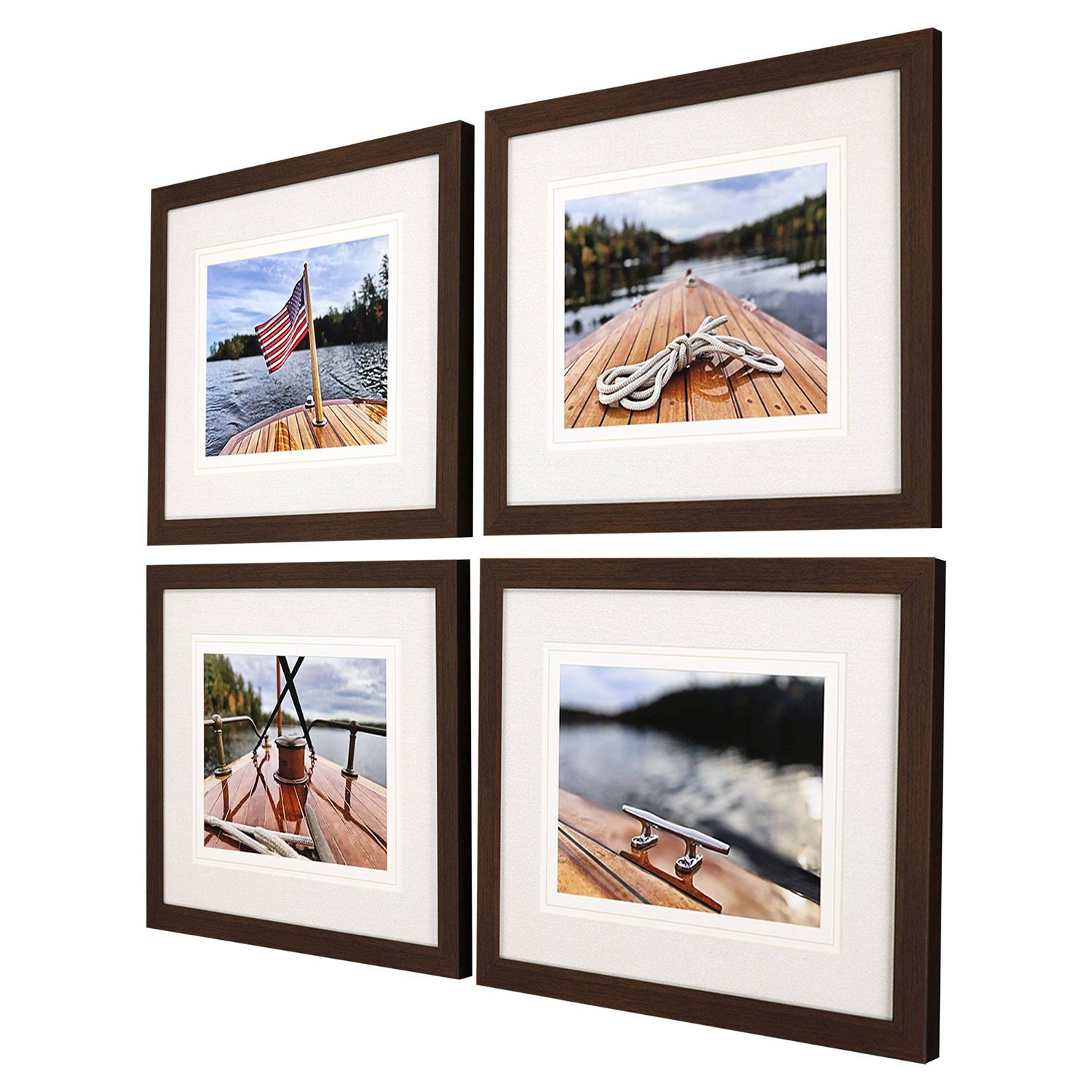 Langdon Peaceful Lake Framed Art Set of 4