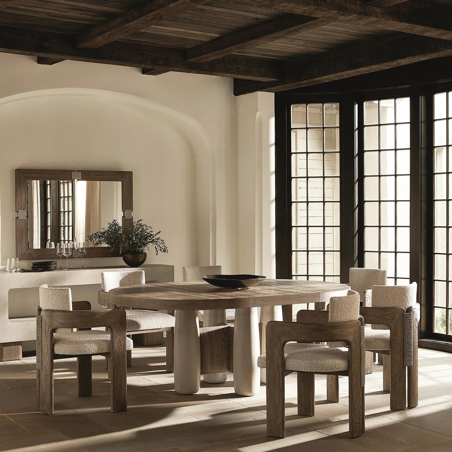 Bernhardt Casa Paros Wooden Arm Chair