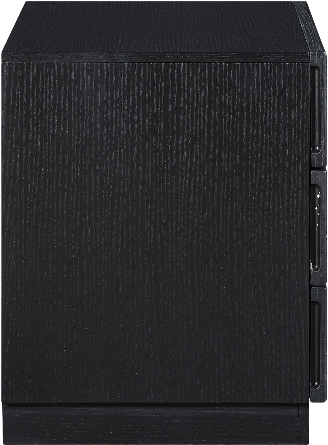 Weave 24in Black Oak Veneer Nightstand Set of 2