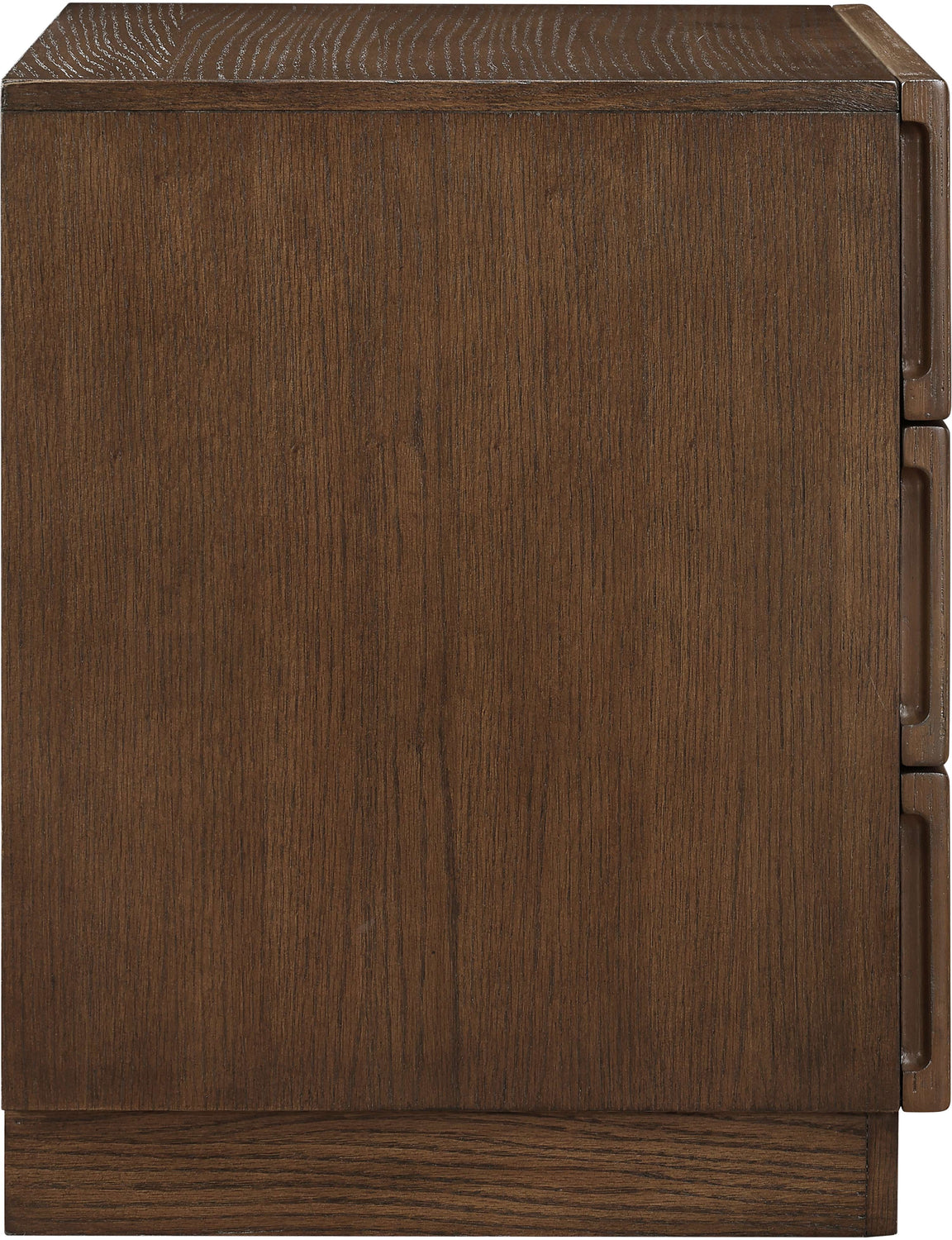 Weave 24in Brown Oak Veneer Nightstand Set of 2