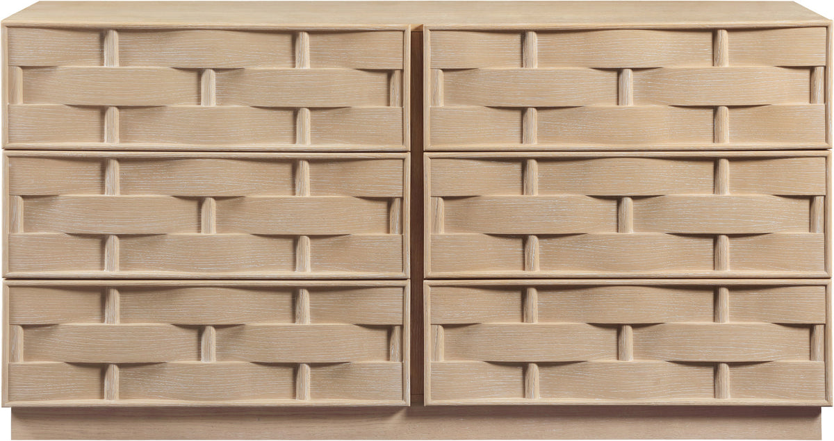 Weave Natural Oak Veneer Dresser