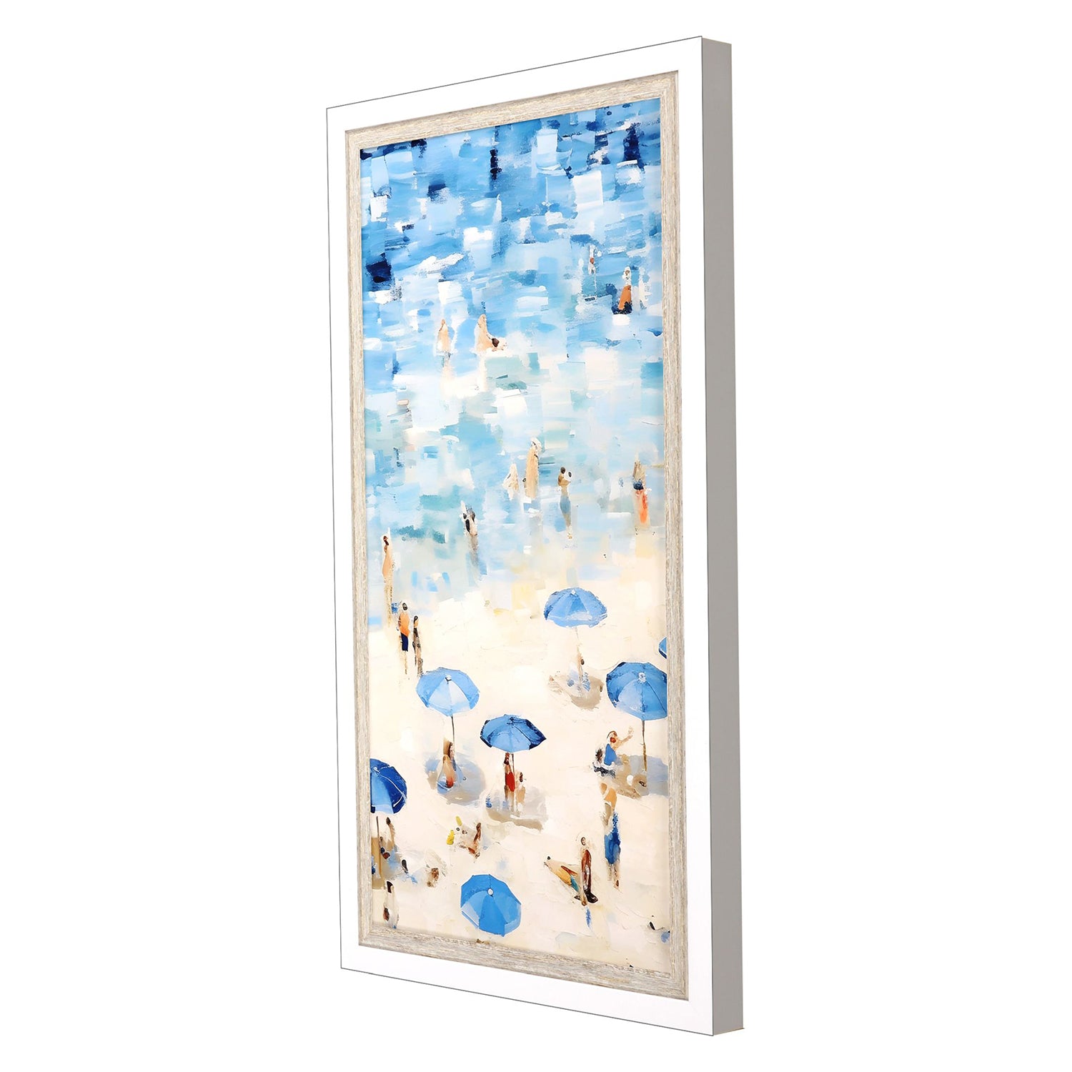 Petal Prints Aerial Beach II Framed Art