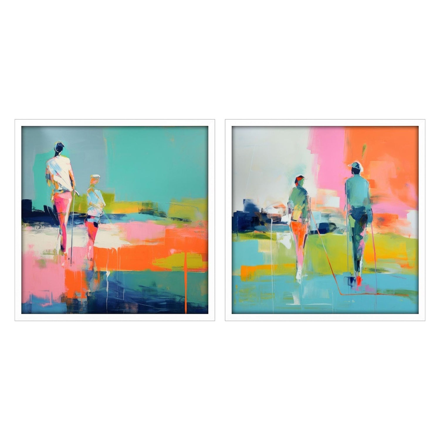 Orlov Golf Players II Framed Art Set of 2