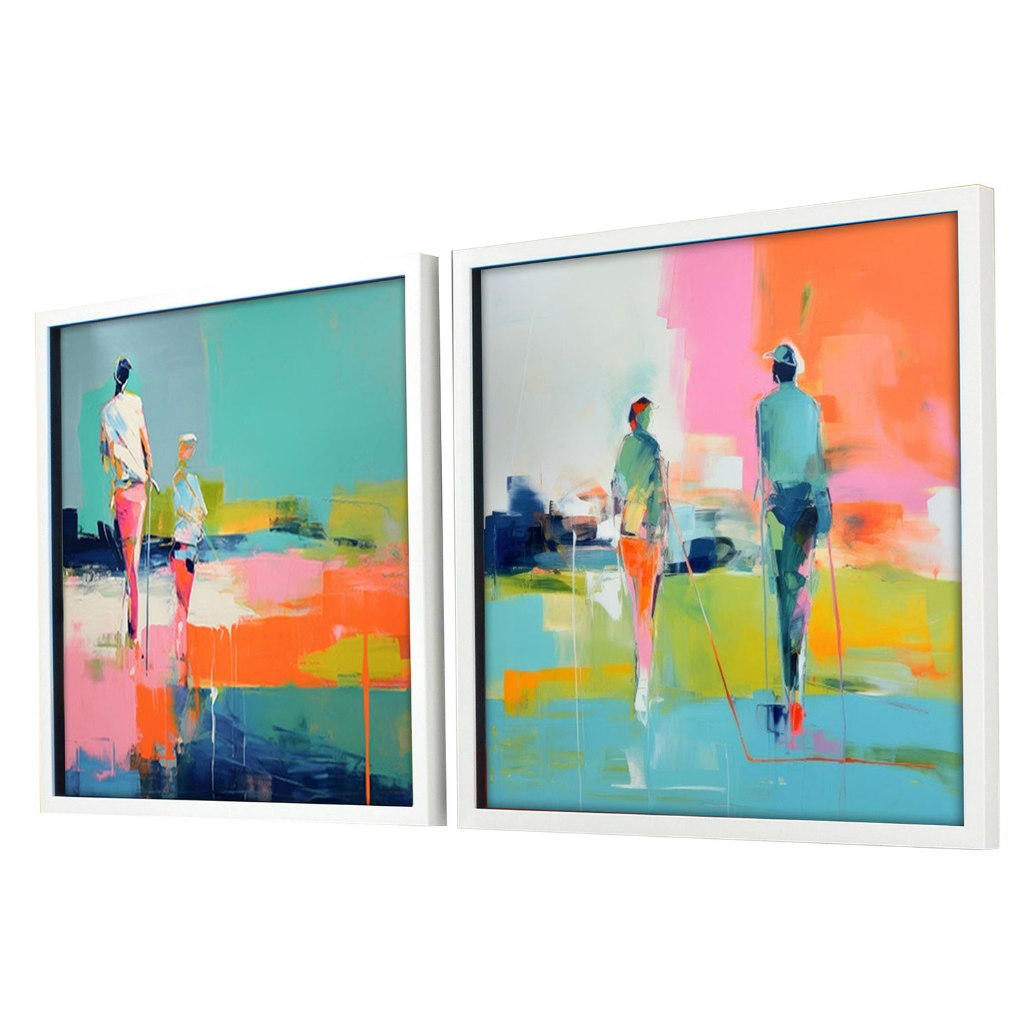 Orlov Golf Players II Framed Art Set of 2