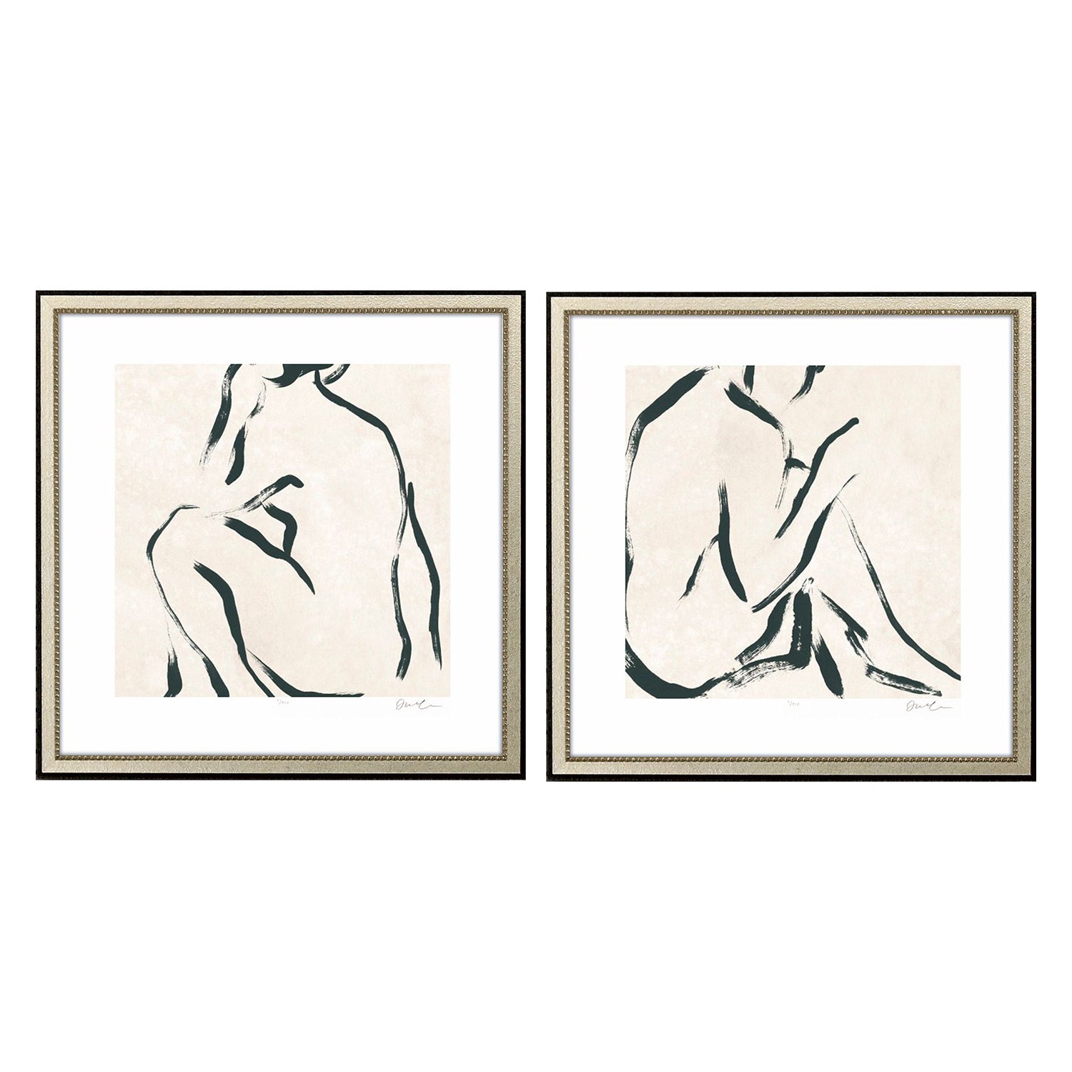 Vess Line Study II Framed Art Set of 2