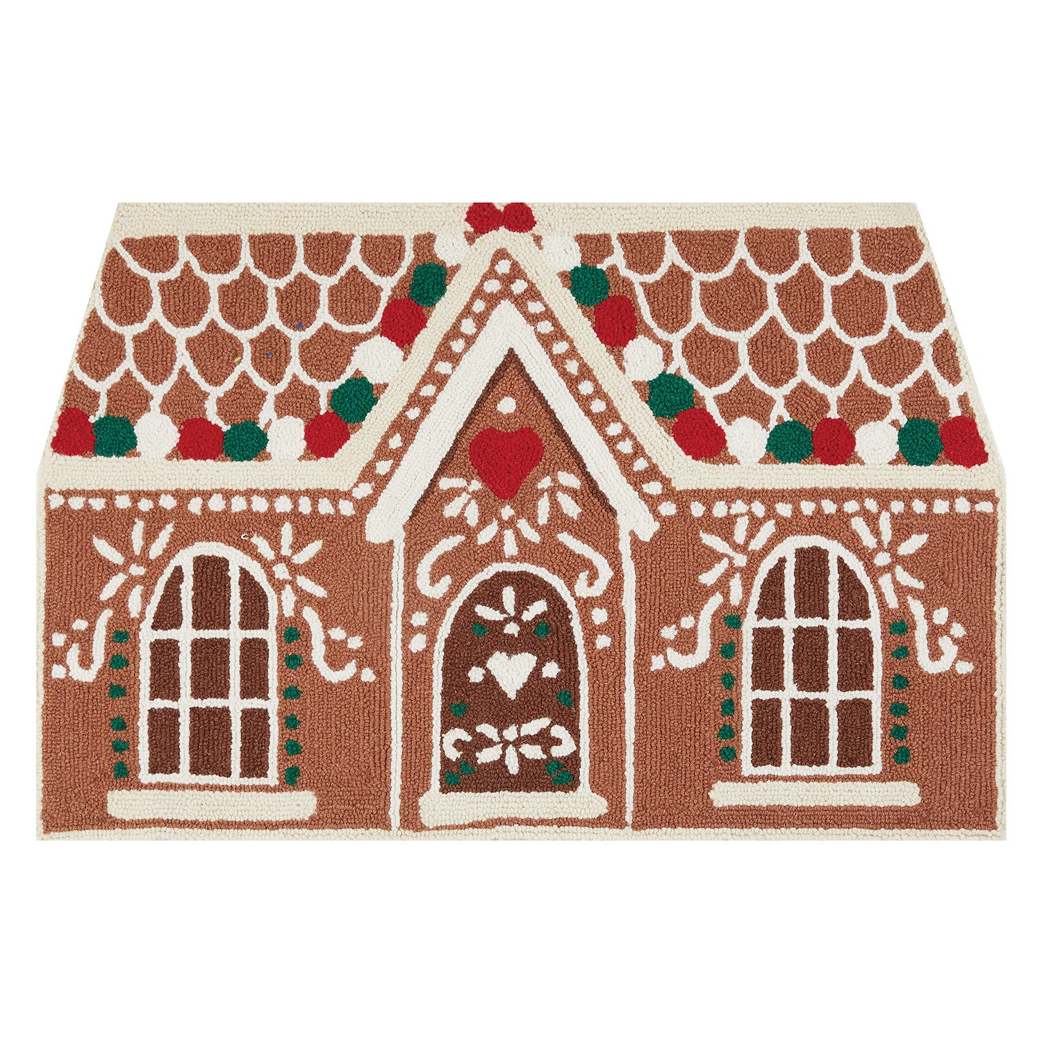 Gingerbread House Hook Rug