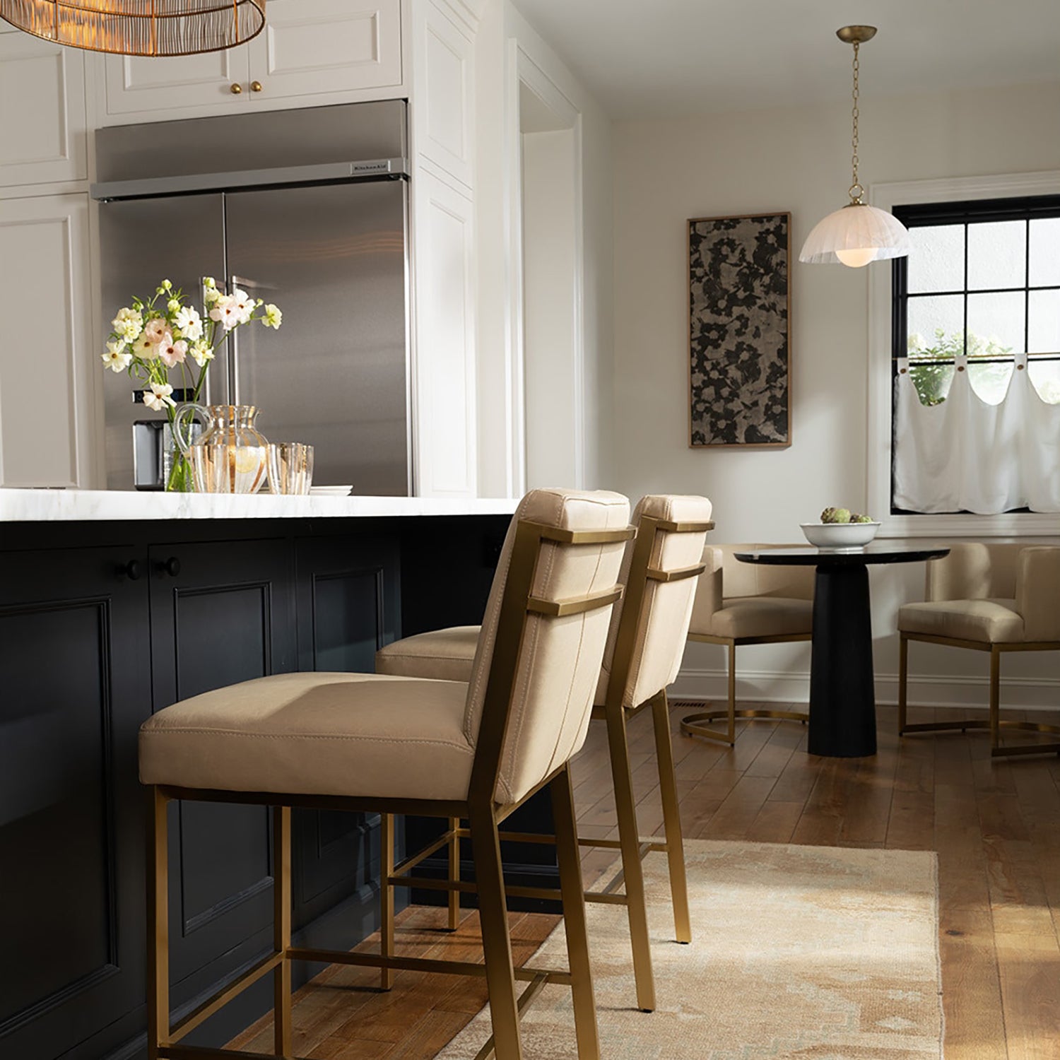 Regina Andrew Chantal Leather Counter Stool