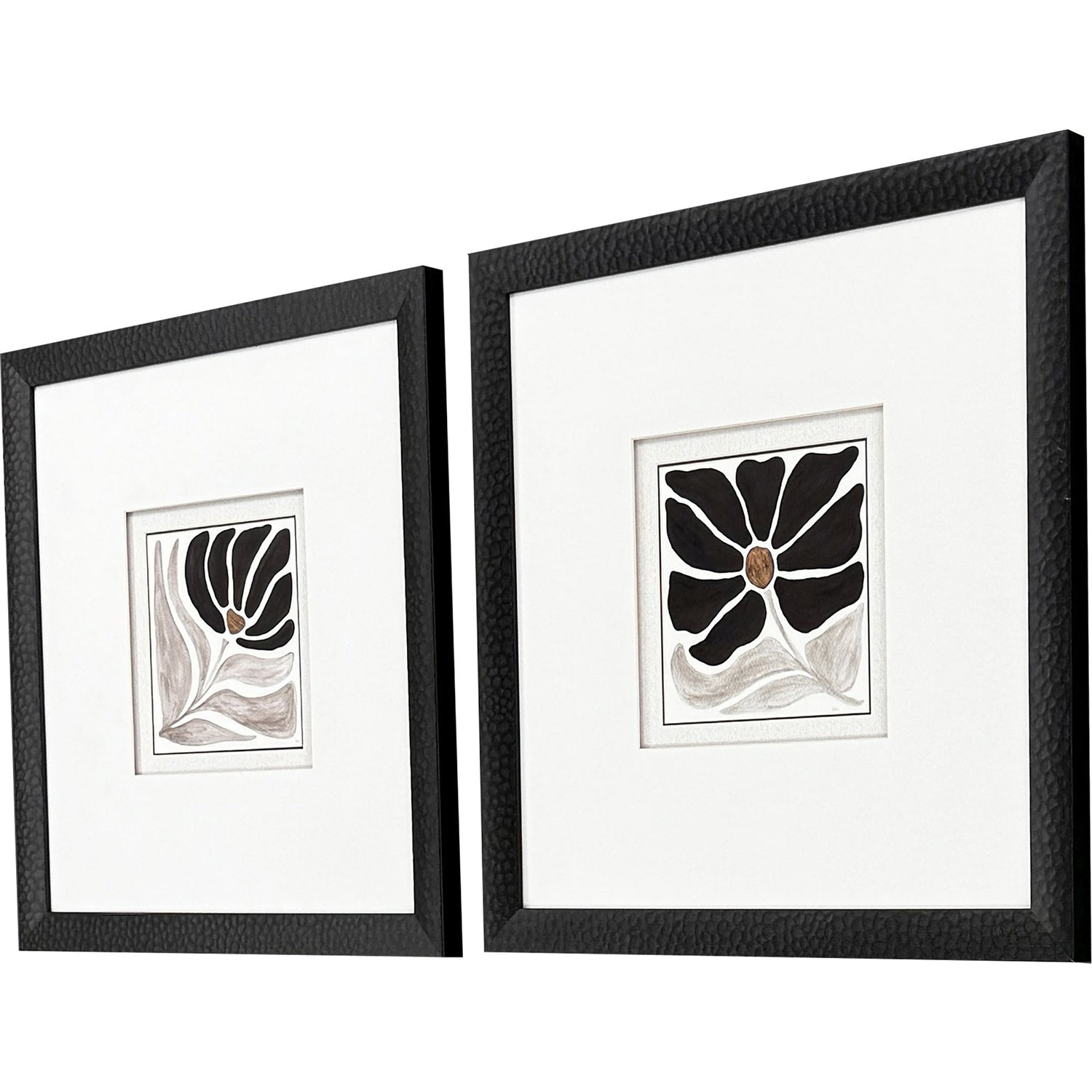 Charron Modern Petals Framed Artwork Set of 2