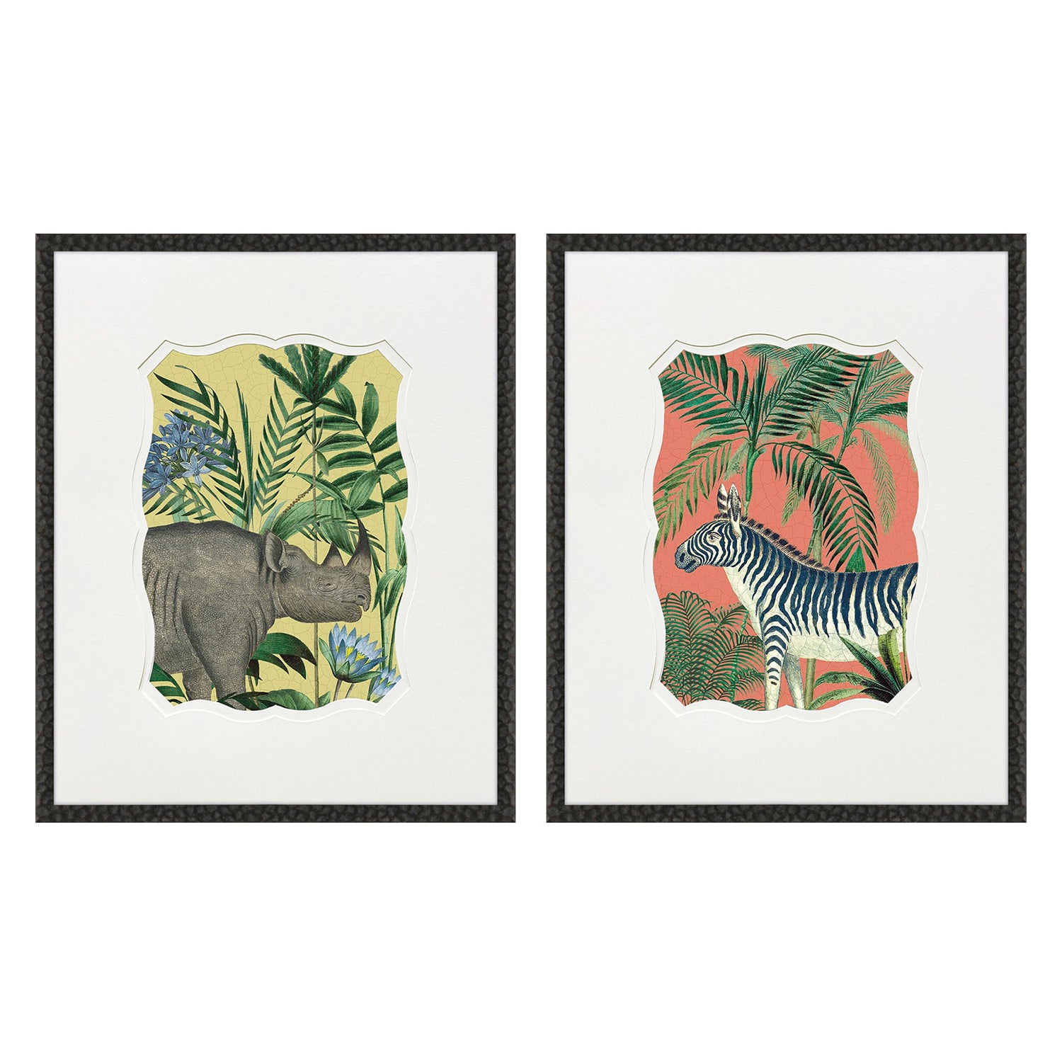 Drammis Wild Wonderland II Framed Artwork Set of 2