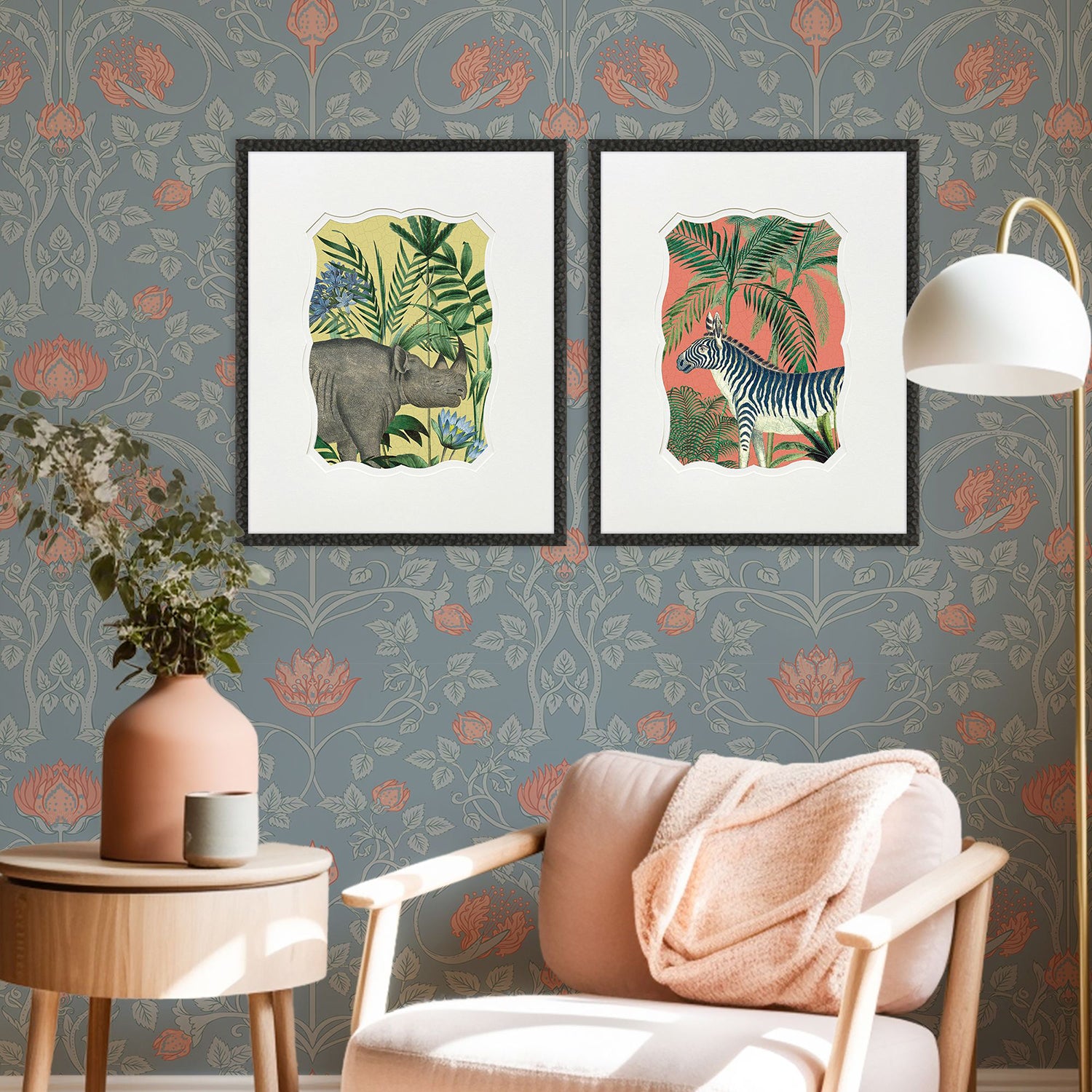Drammis Wild Wonderland II Framed Artwork Set of 2