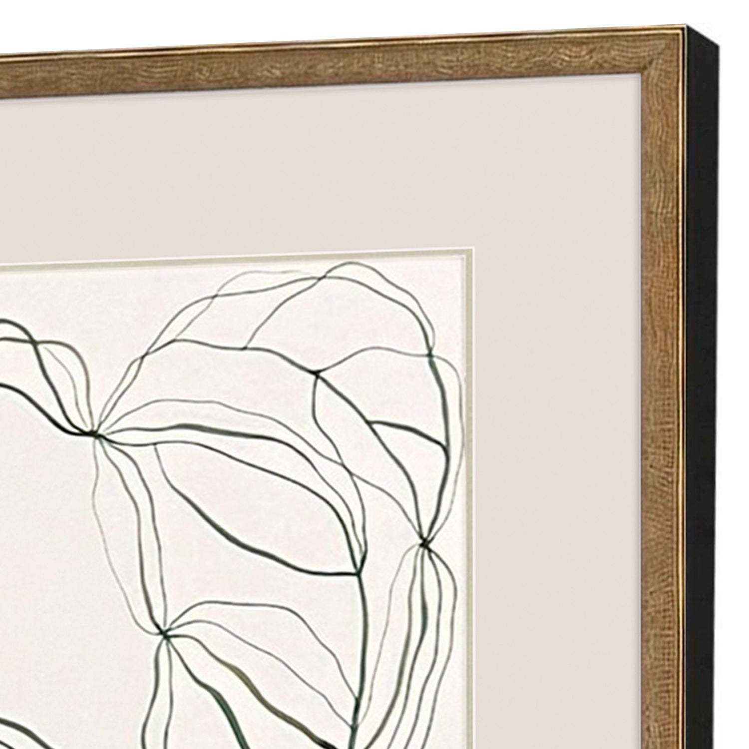 Herge Linear Composition Framed Artwork Set of 4