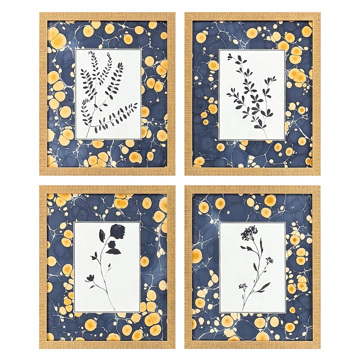 Nai Simple Nature Framed Artwork Set of 4