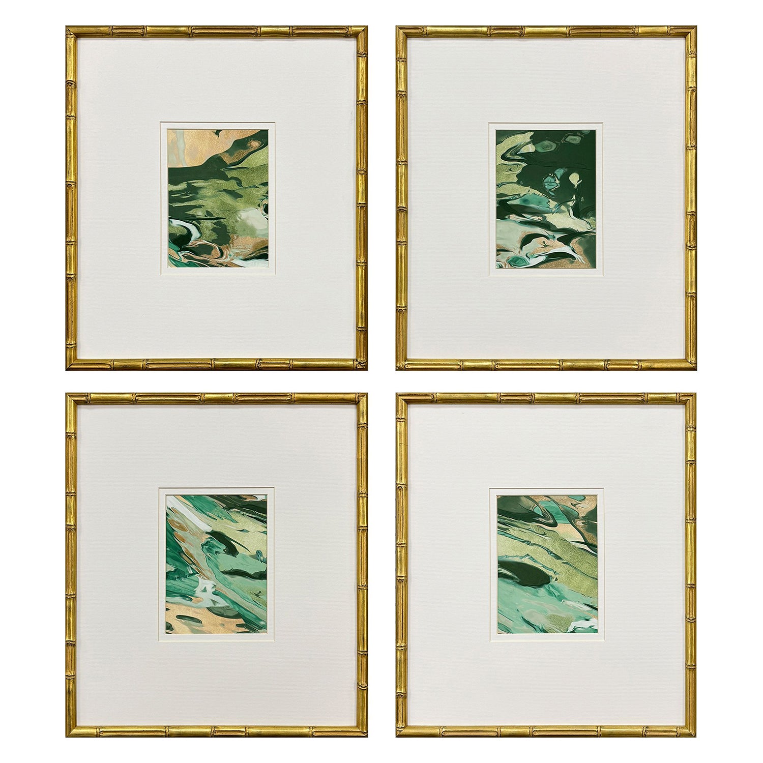 Rushout Verdant Fusion Framed Artwork Set of 4
