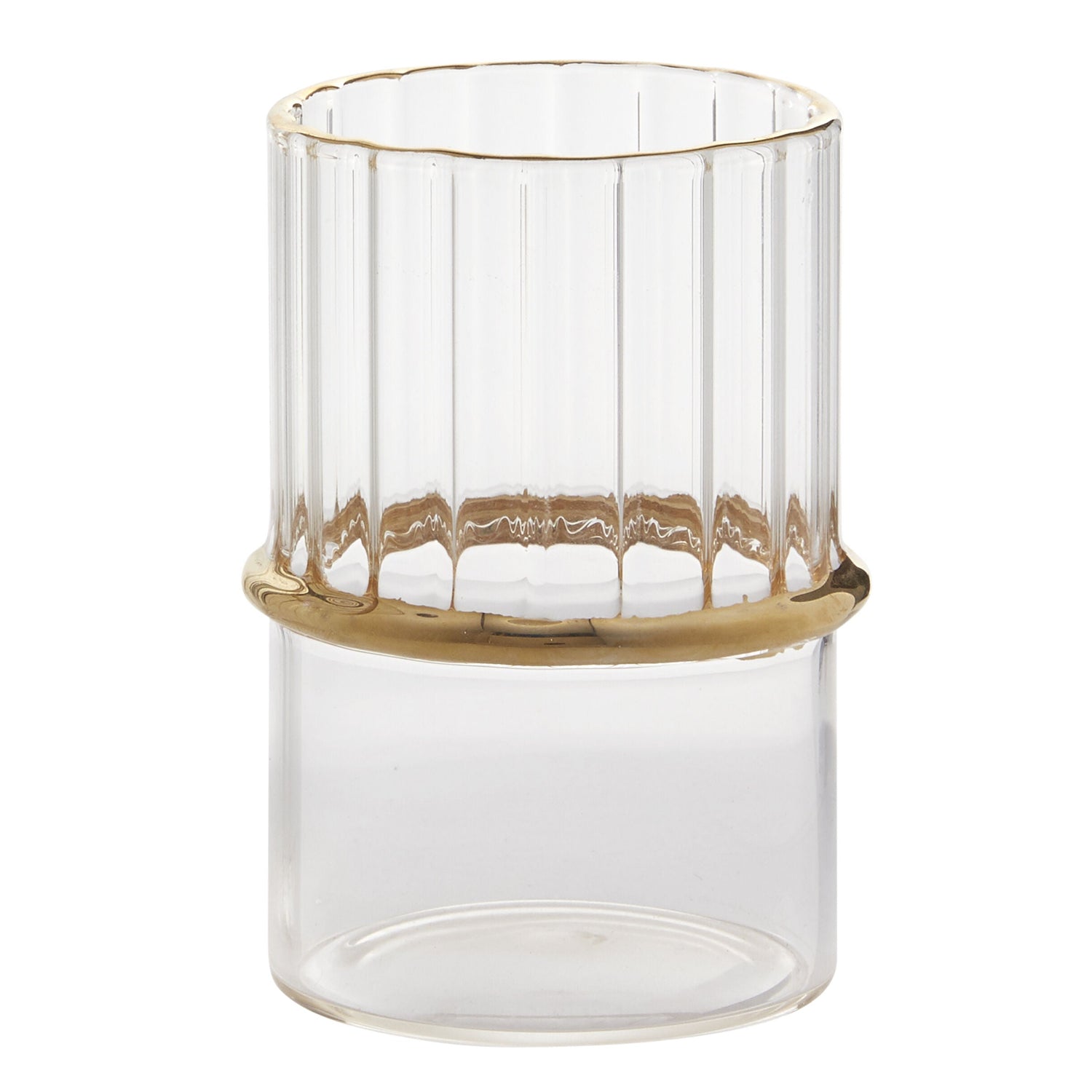 Ring Votive Candle Holder Set of 2, a clear glass home decor accent