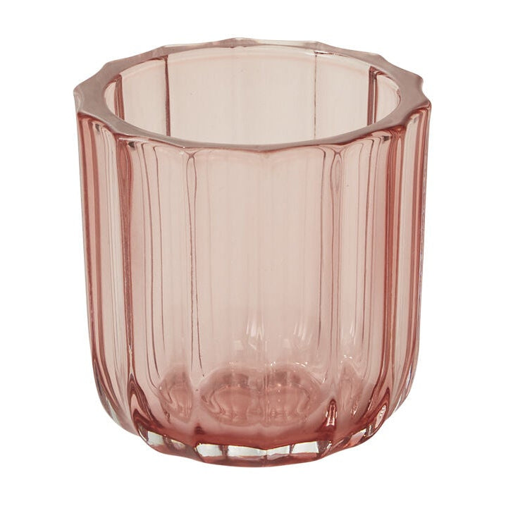 Tanger Votive Candle Holder Set of 4 arranged with complementary décor