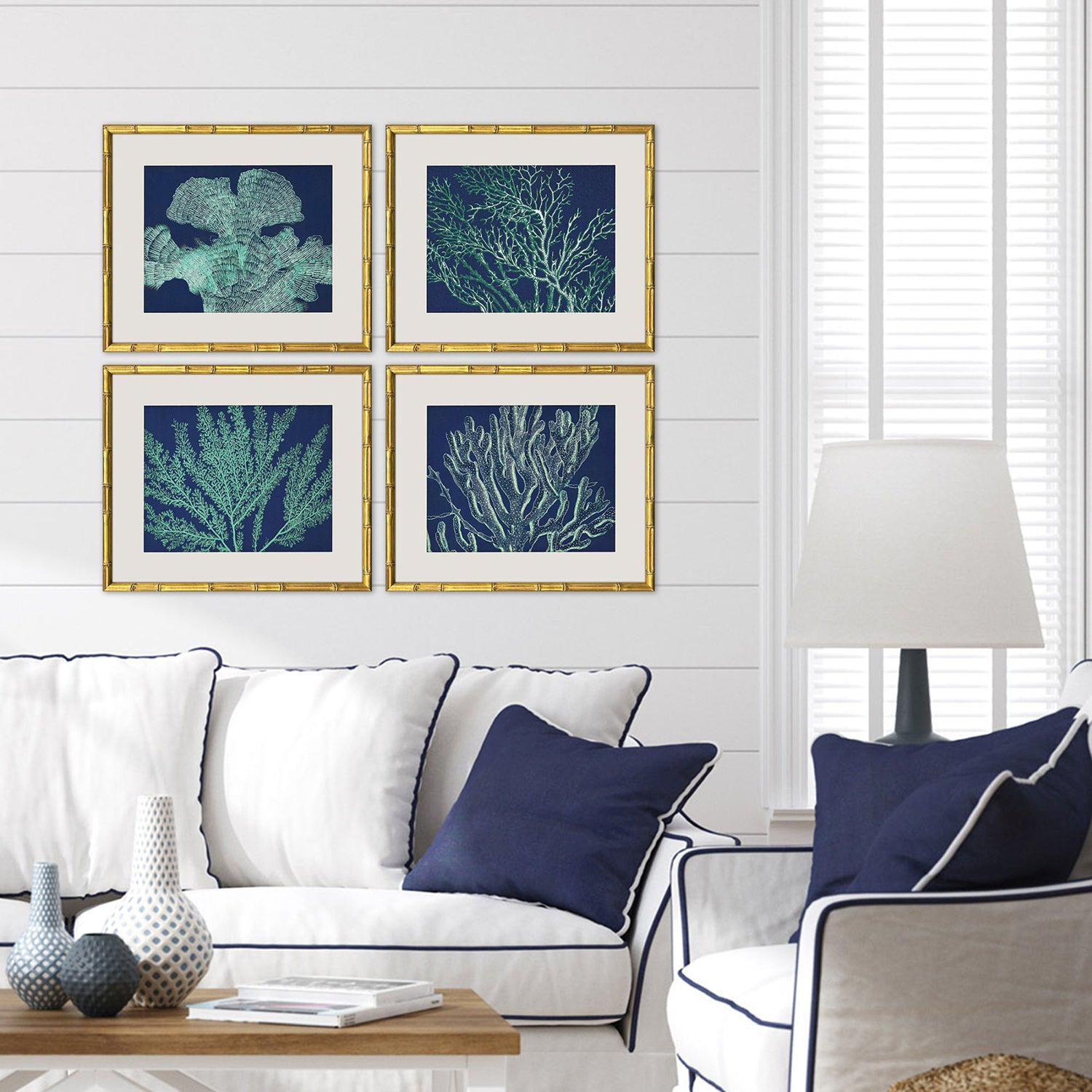 Giclee Studio Sea Garden Framed Artwork Set of 4