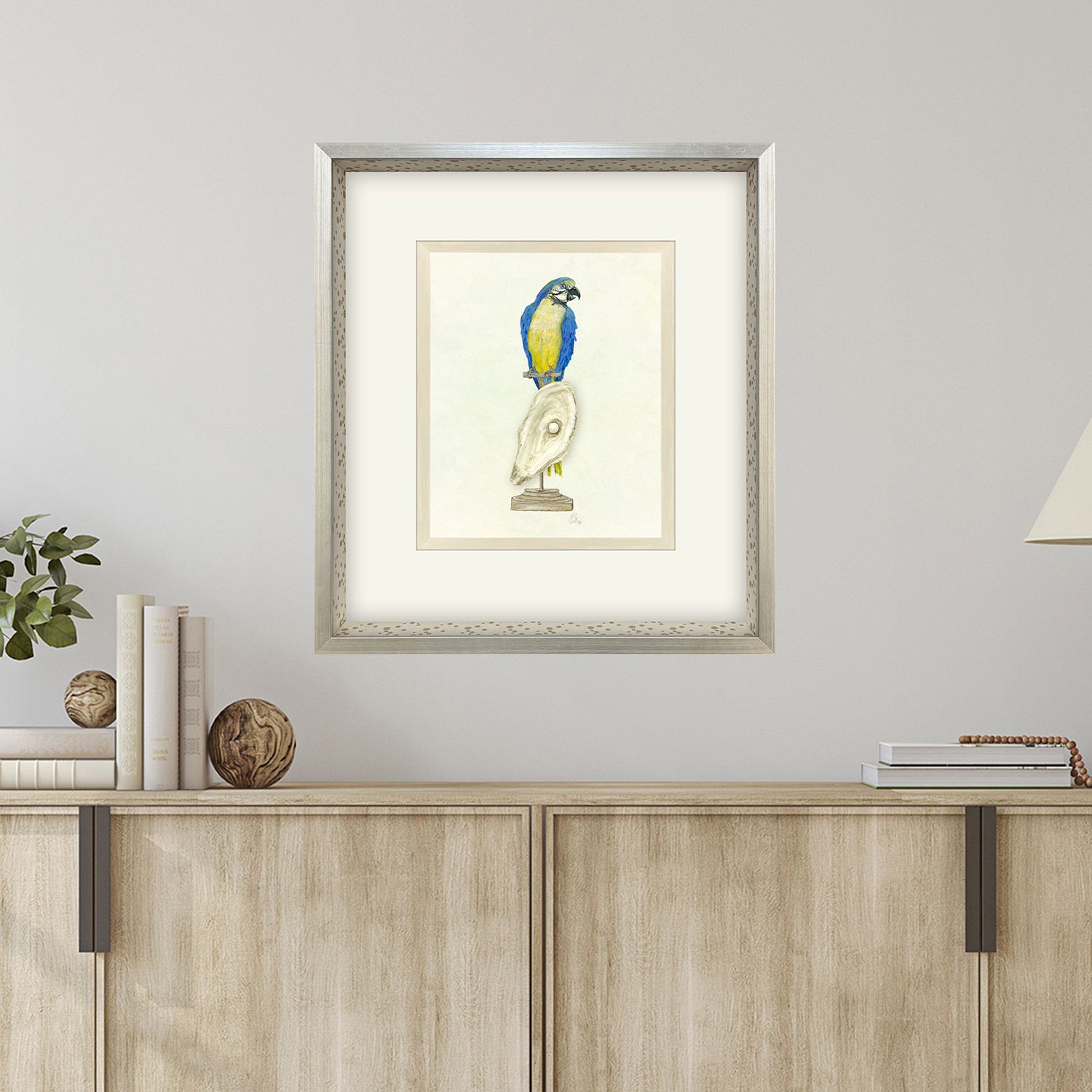 PopJoy Studio Treasure Parrot I Framed Artwork