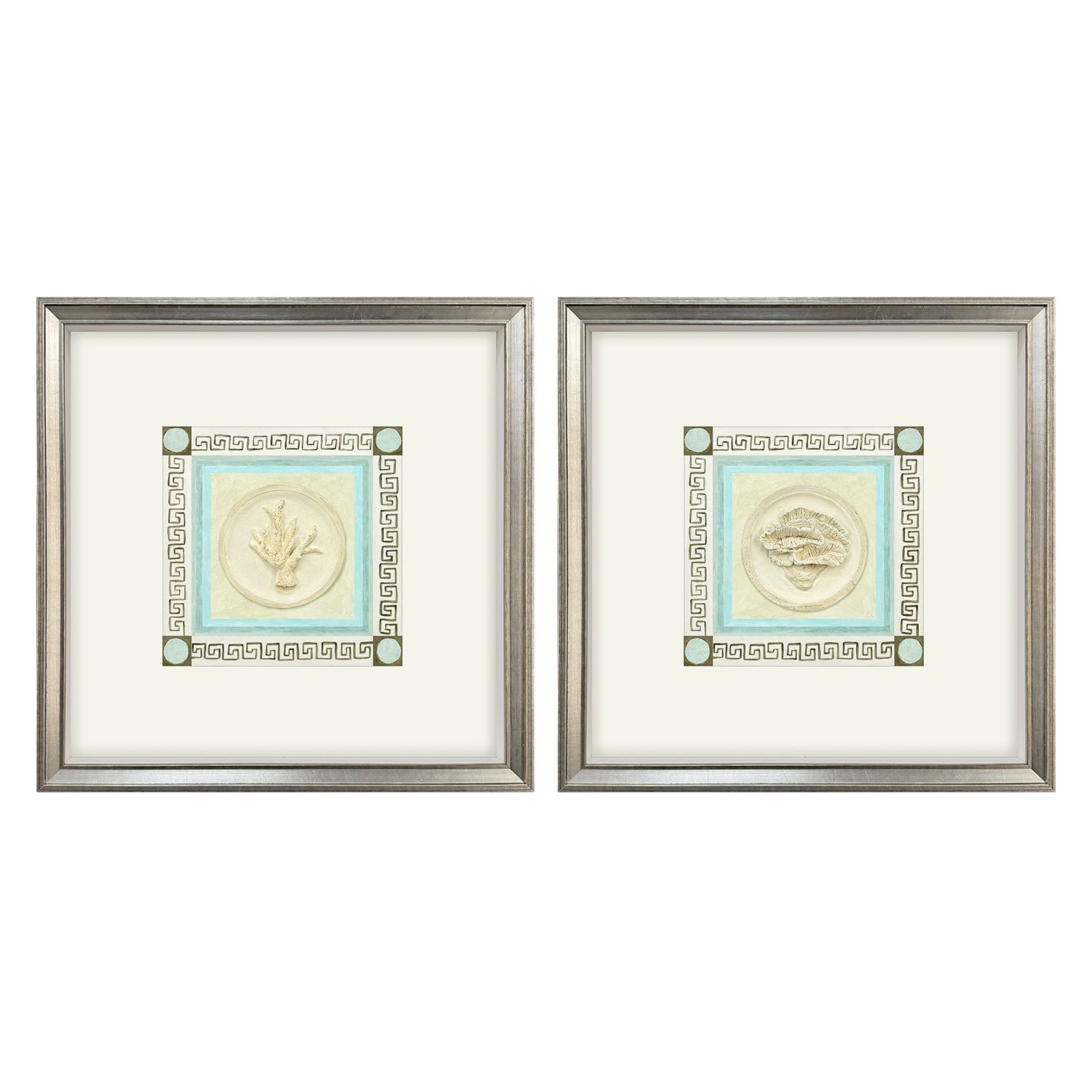 PopJoy Studio Coral Circles I Framed Artwork Set of 2