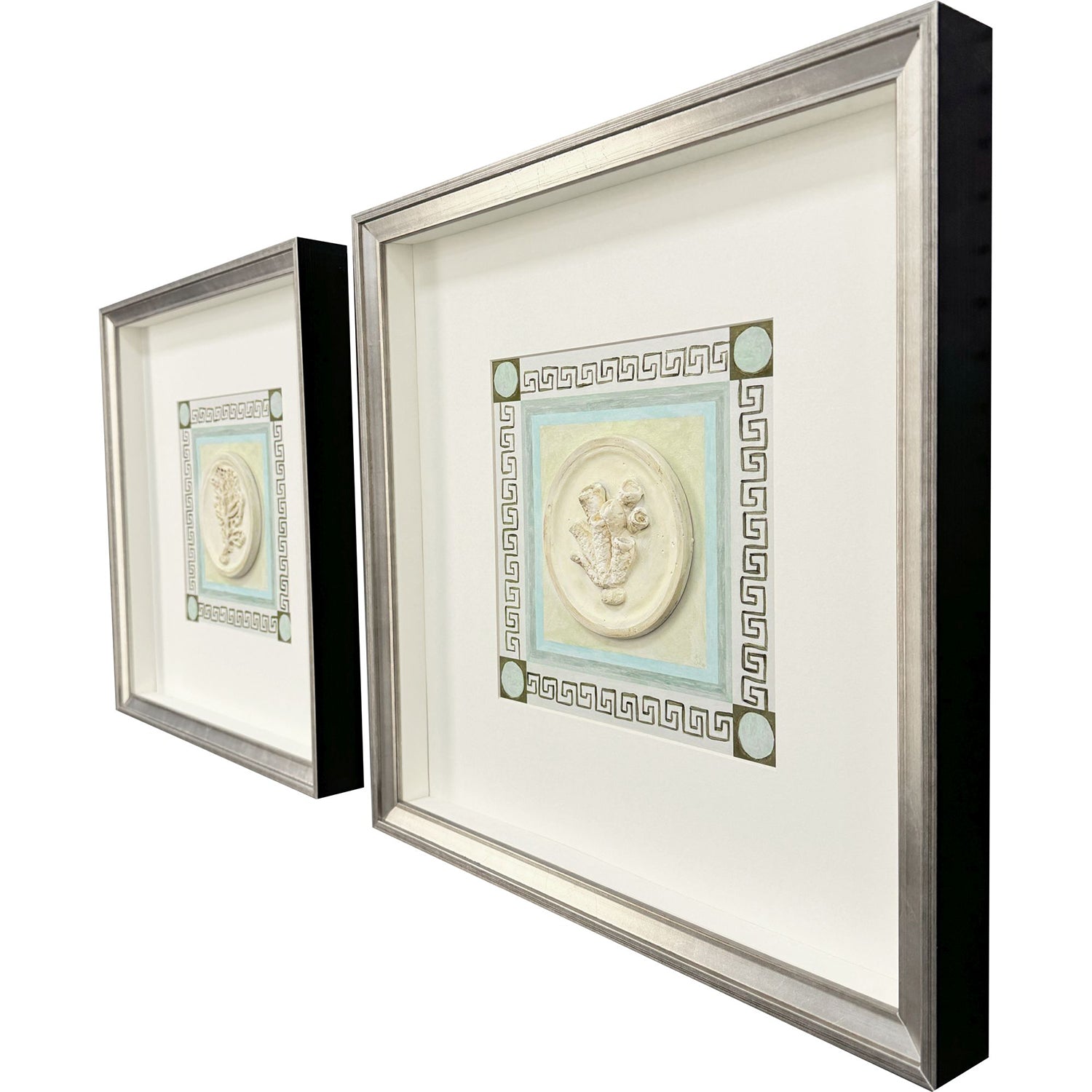 PopJoy Studio Coral Circles II Framed Artwork Set of 2