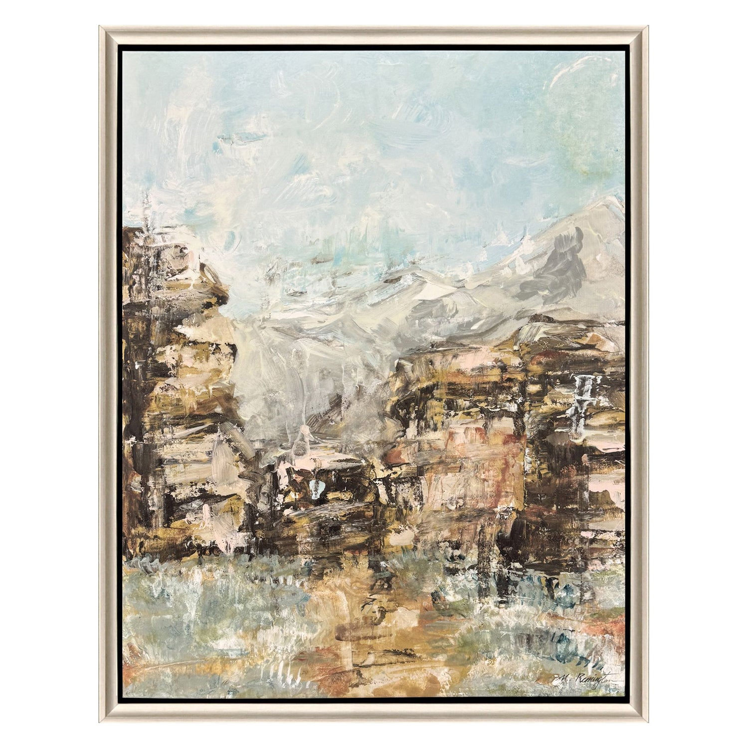 Remmington Rocky Reflections Ascent Canvas Art
