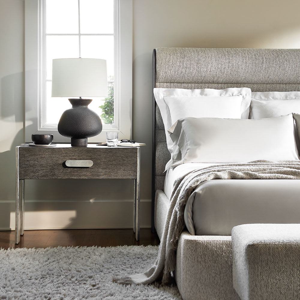 Bernhardt Prado Porcini & Bright Graphite Nightstand