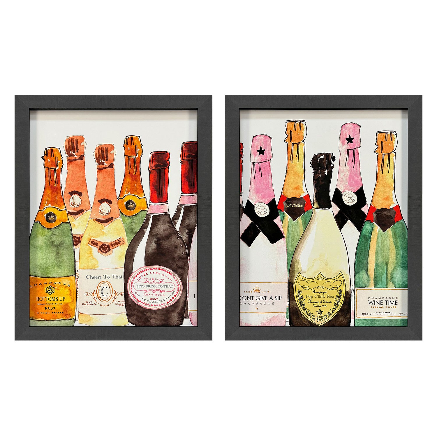 Charro Bubbly Framed Artwork Set of 2
