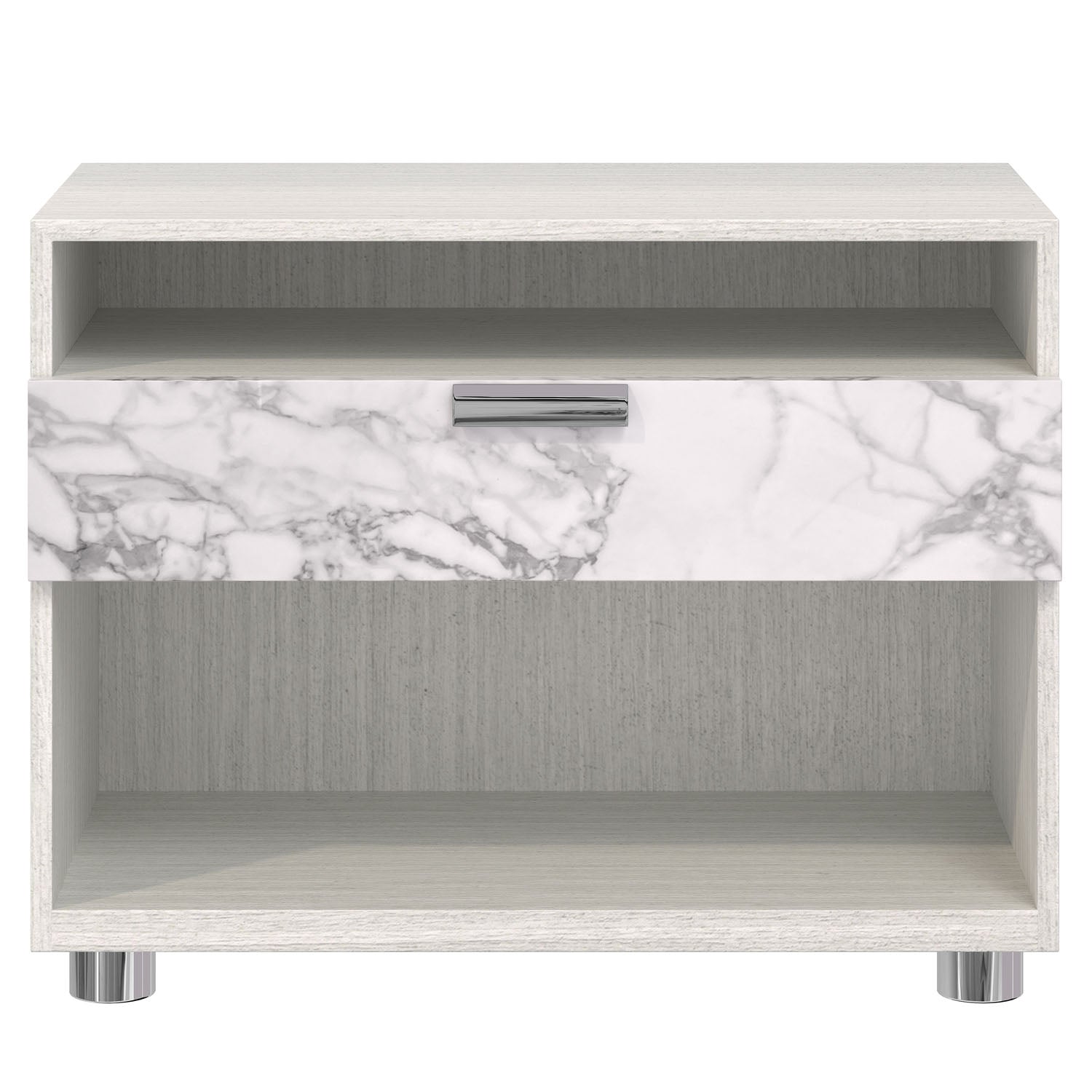 Bernhardt Stratum Nightstand with 1 Arabescato Drawer