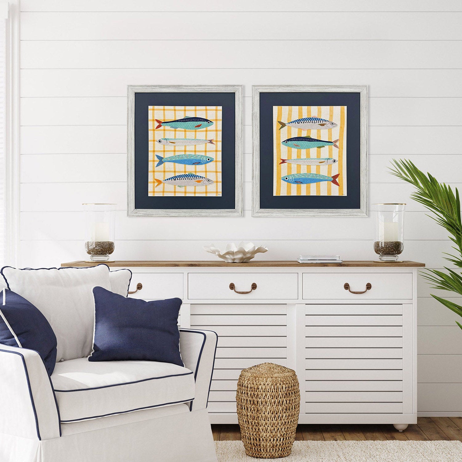 Vero Little Fish Framed Artwork Set of 2