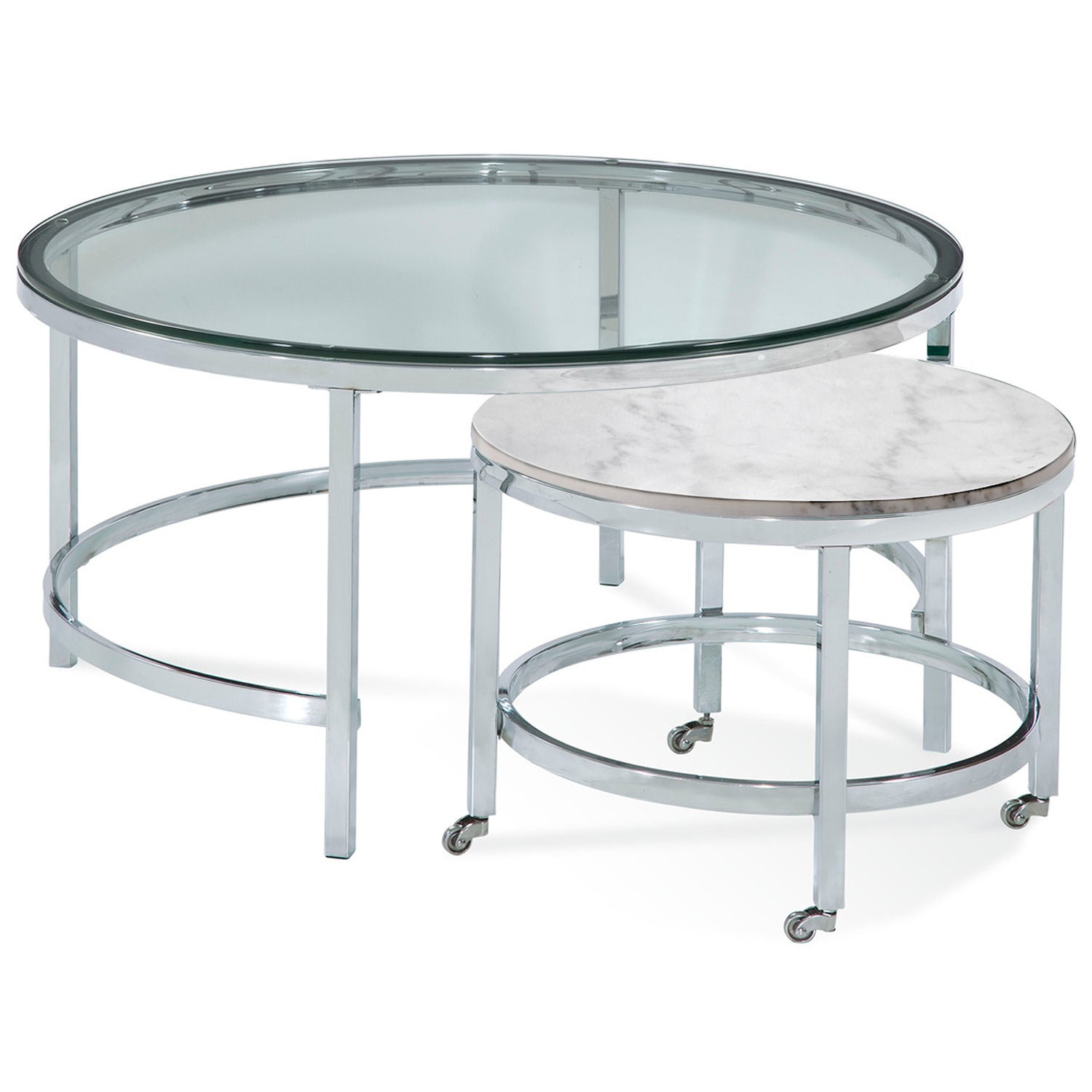 Bassett Mirror Jadyn Round Nesting Cocktail Table