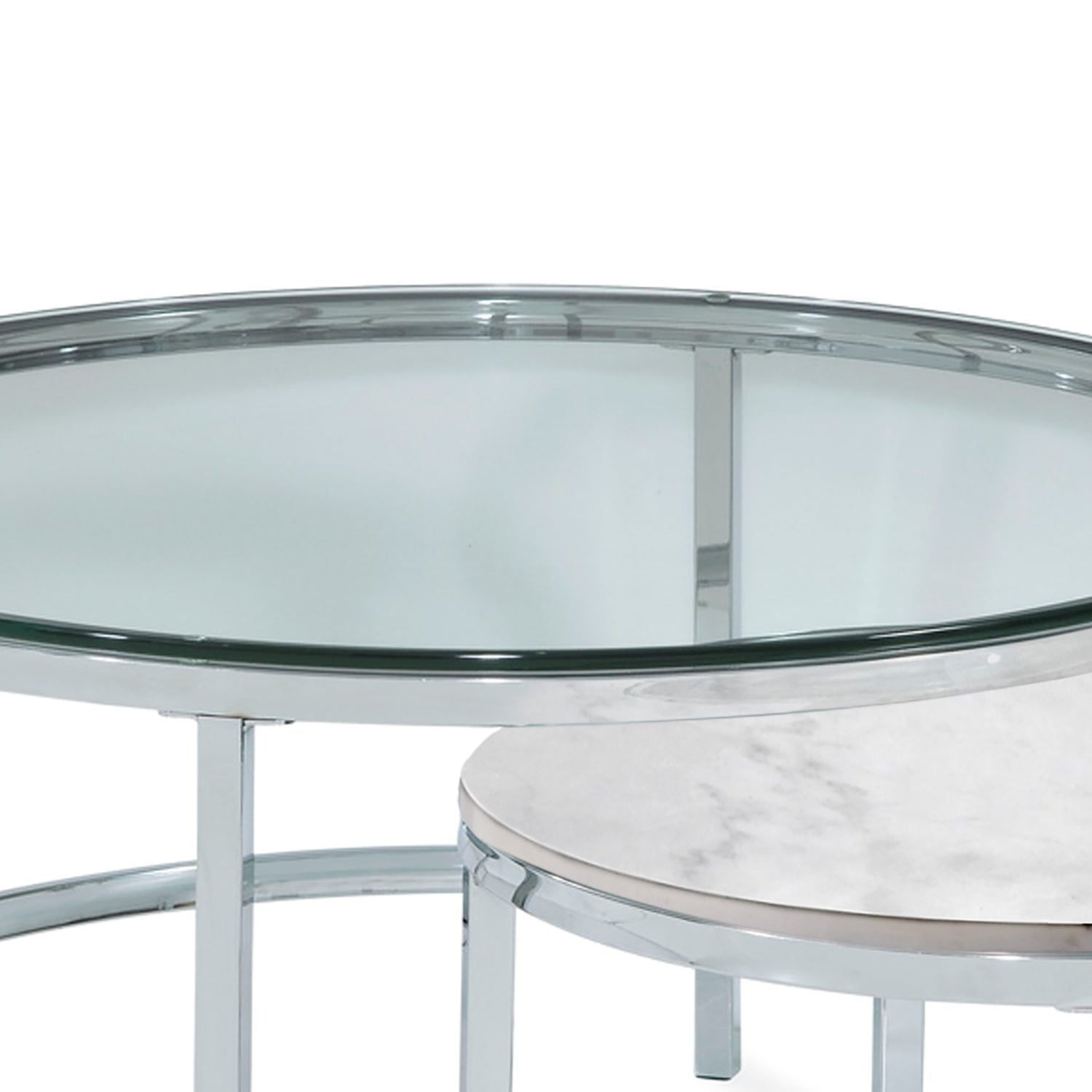 Bassett Mirror Jadyn Round Nesting Cocktail Table
