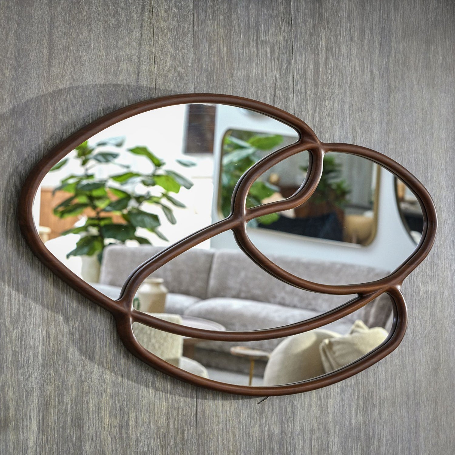 Interlude Home Dominique Classic Walnut Mirror