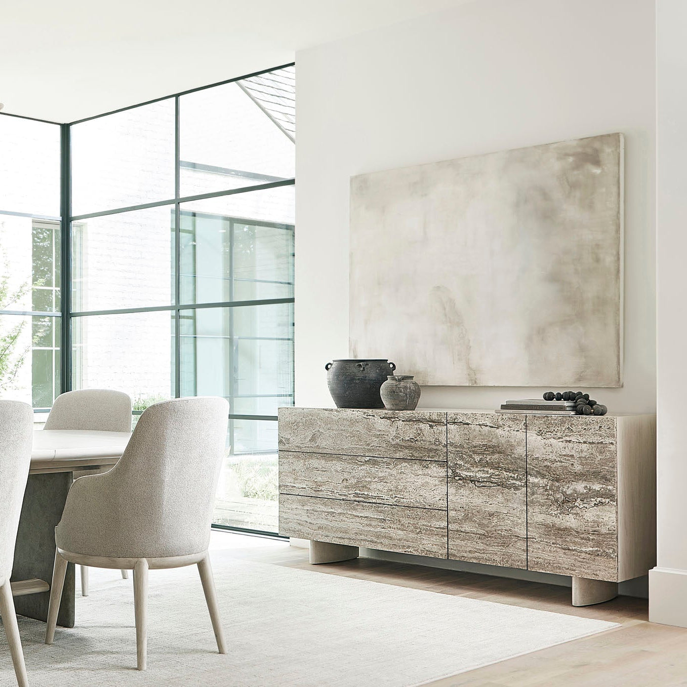 Bernhardt Sereno Travertine Buffet